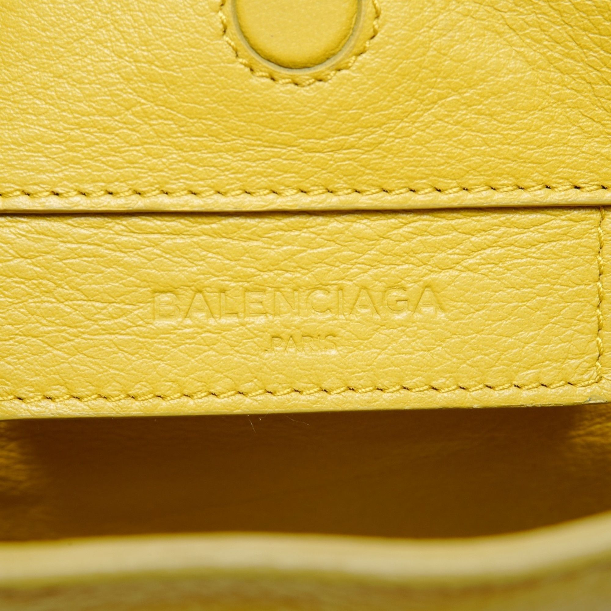 Balenciaga Balenciaga The Paper Mini Leather 2-Way Shoulder Bag, Yellow, WS25150 Size ONE SIZE - 9 Thumbnail