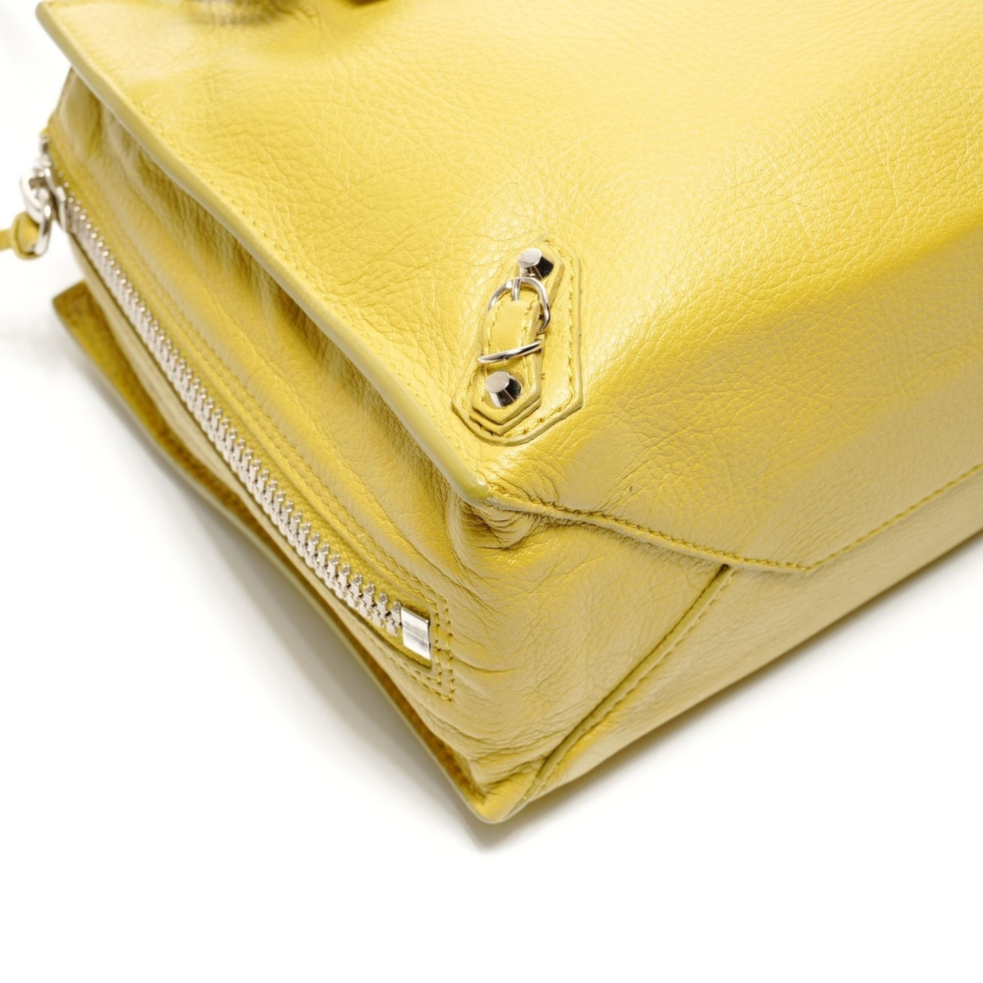 Balenciaga Balenciaga The Paper Mini Leather 2-Way Shoulder Bag, Yellow, WS25150 Size ONE SIZE - 5 Thumbnail