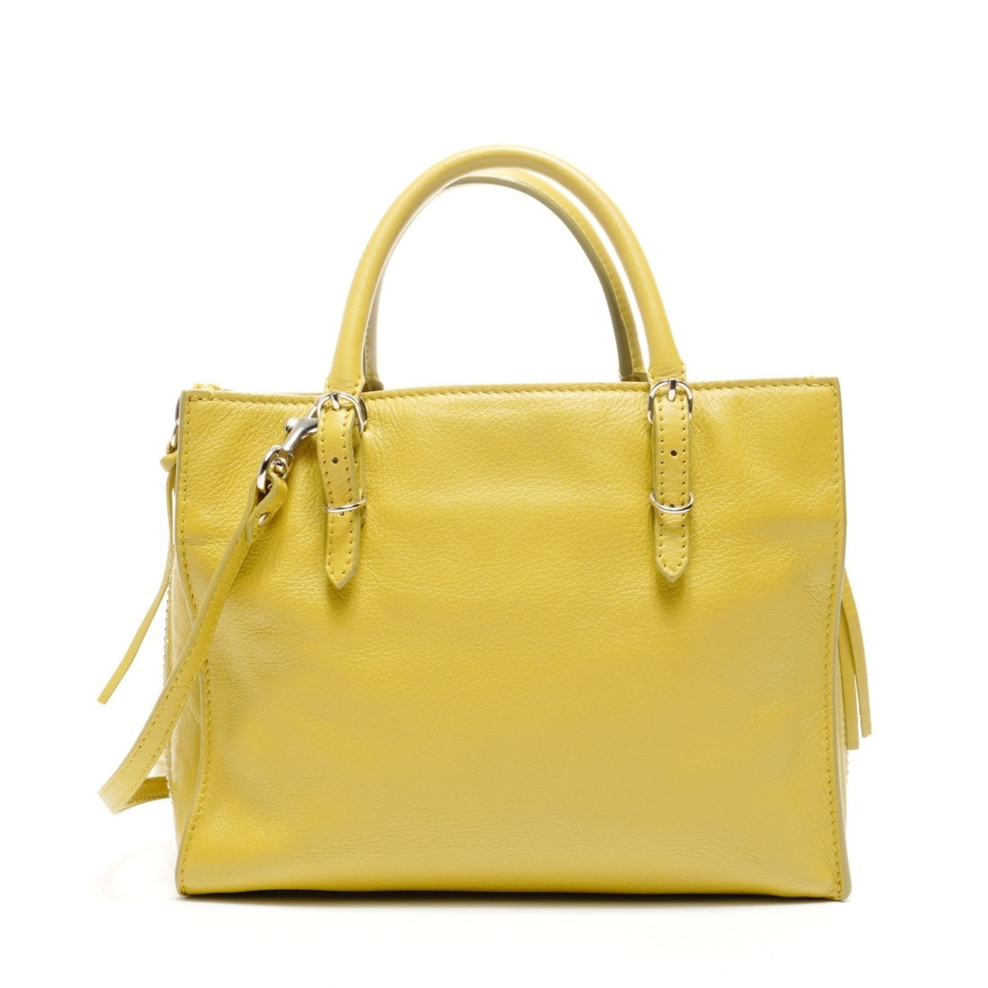 Balenciaga Balenciaga The Paper Mini Leather 2-Way Shoulder Bag, Yellow, WS25150 Size ONE SIZE - 2 Thumbnail