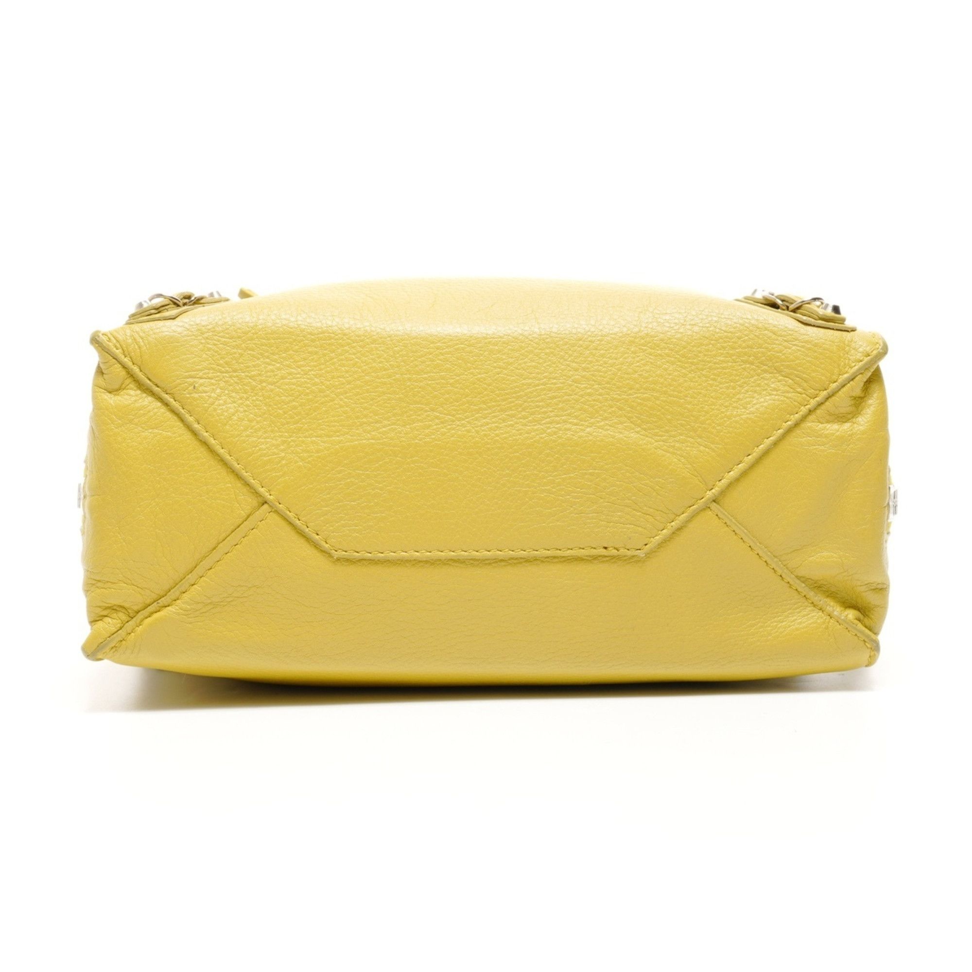 Balenciaga Balenciaga The Paper Mini Leather 2-Way Shoulder Bag, Yellow, WS25150 Size ONE SIZE - 7 Thumbnail