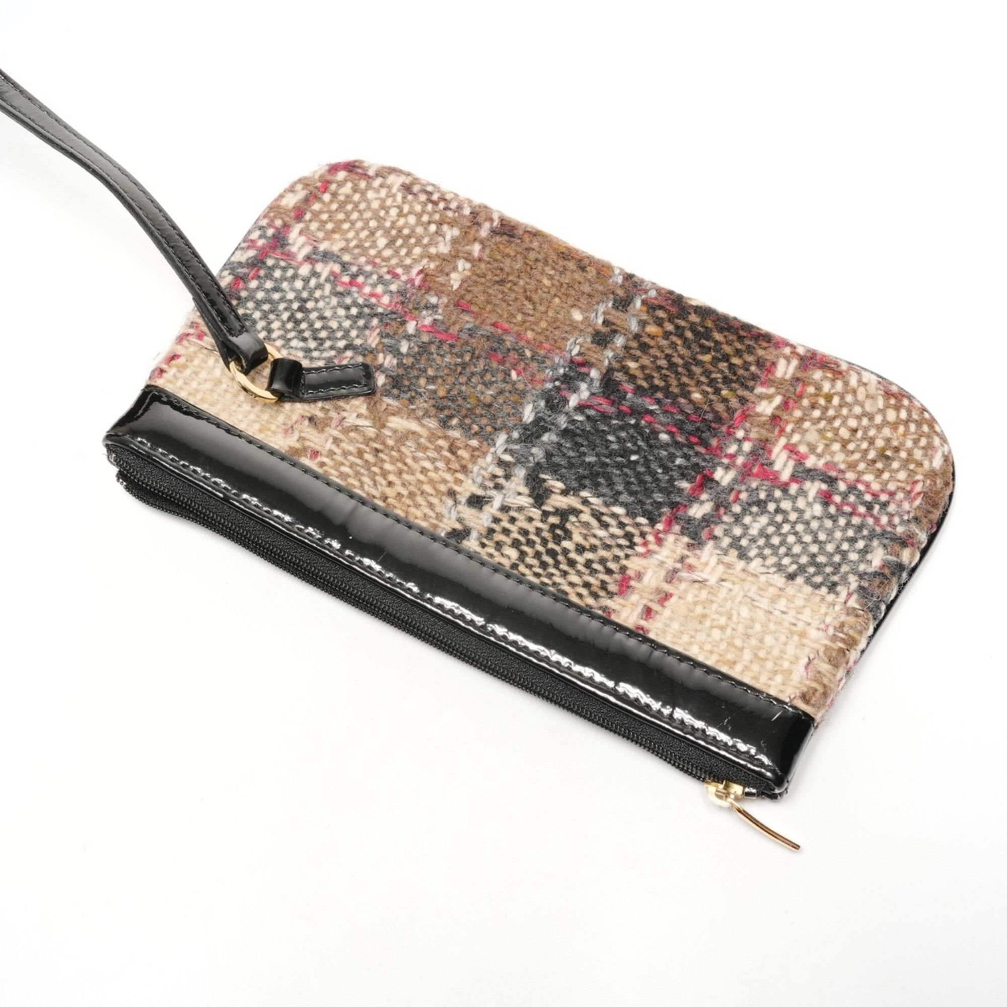 Burberry Burberry Tweed Wool PVB Handbag, Beige, WS25411 Size ONE SIZE - 13 Thumbnail