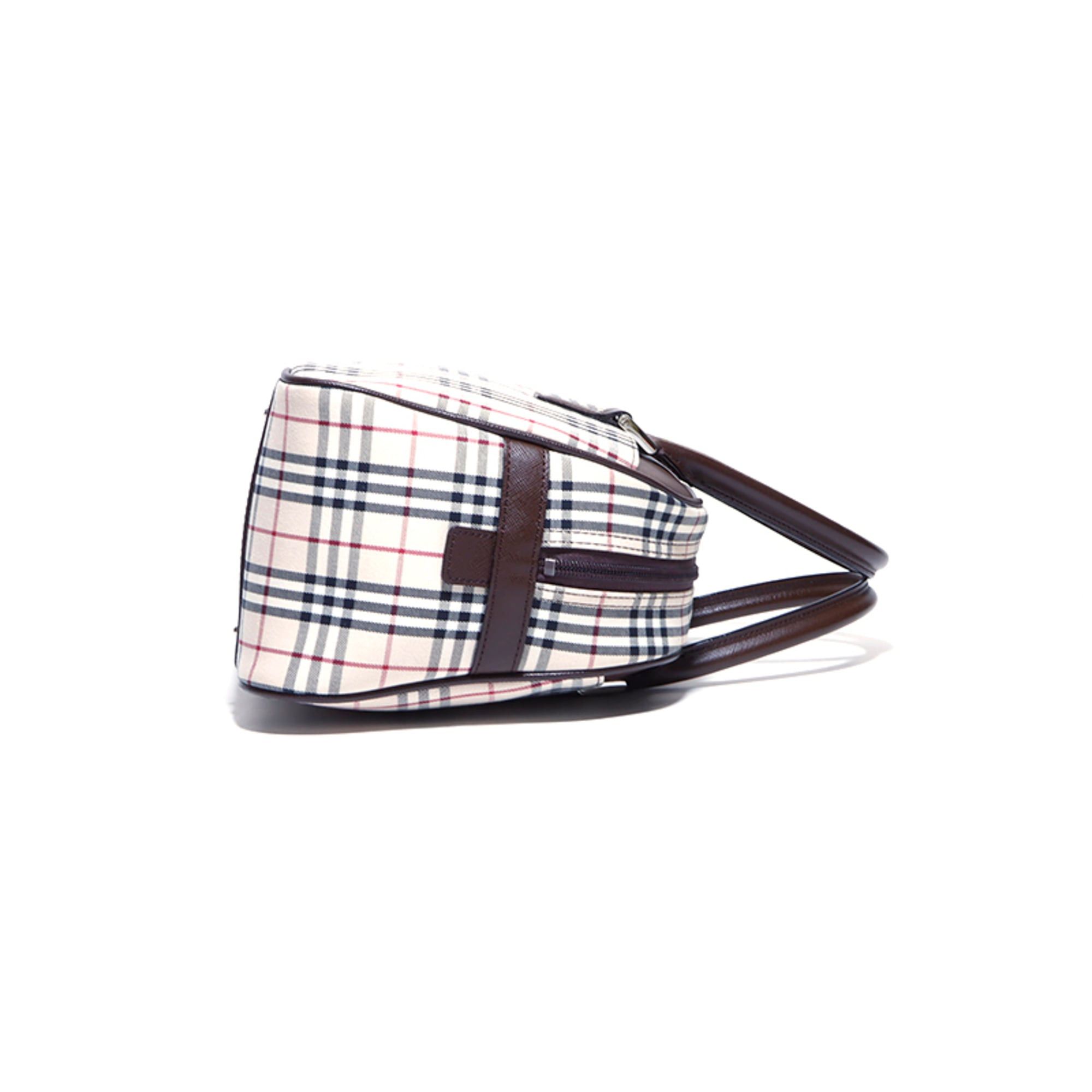 Burberry Burberry Nova Check Canvas Handbag, Beige/Brown, WS4243 Size ONE SIZE - 3 Thumbnail