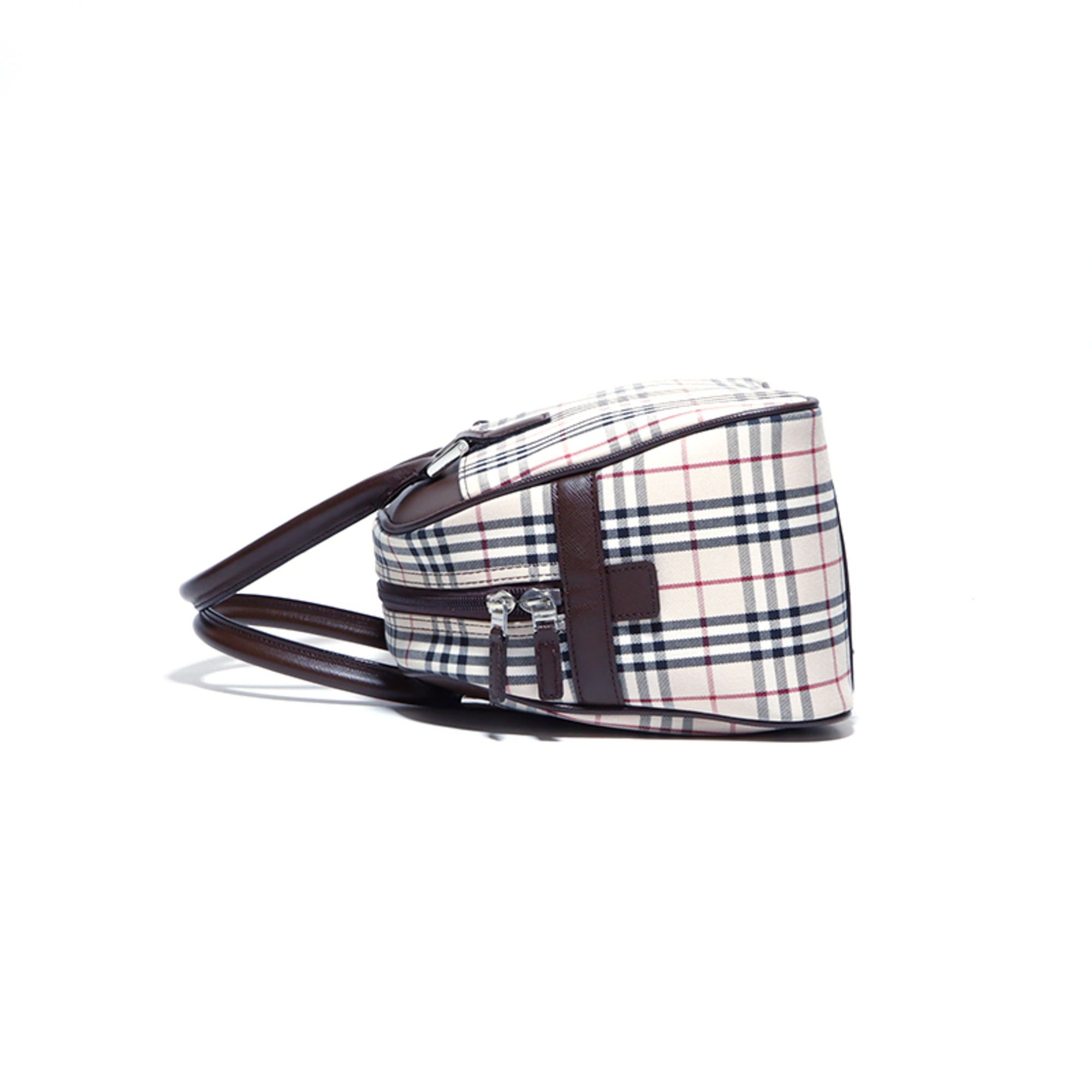 Burberry Burberry Nova Check Canvas Handbag, Beige/Brown, WS4243 Size ONE SIZE - 2 Thumbnail