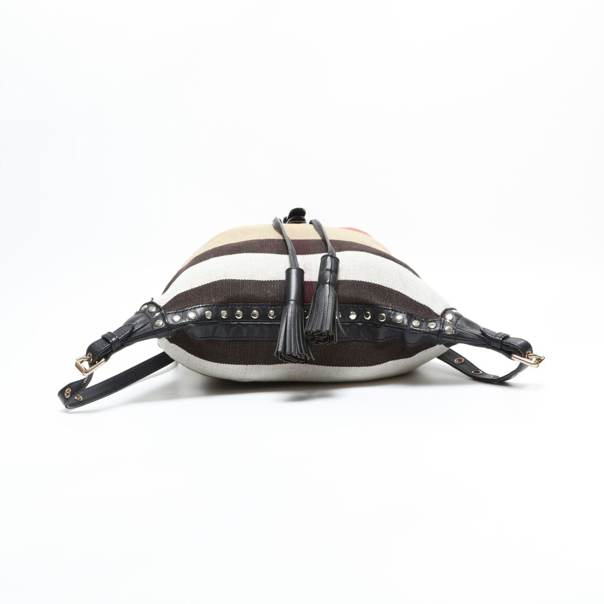Burberry Burberry Nova Check Canvas Backpack/Daypack, Beige, WS23403 Size ONE SIZE - 8 Thumbnail