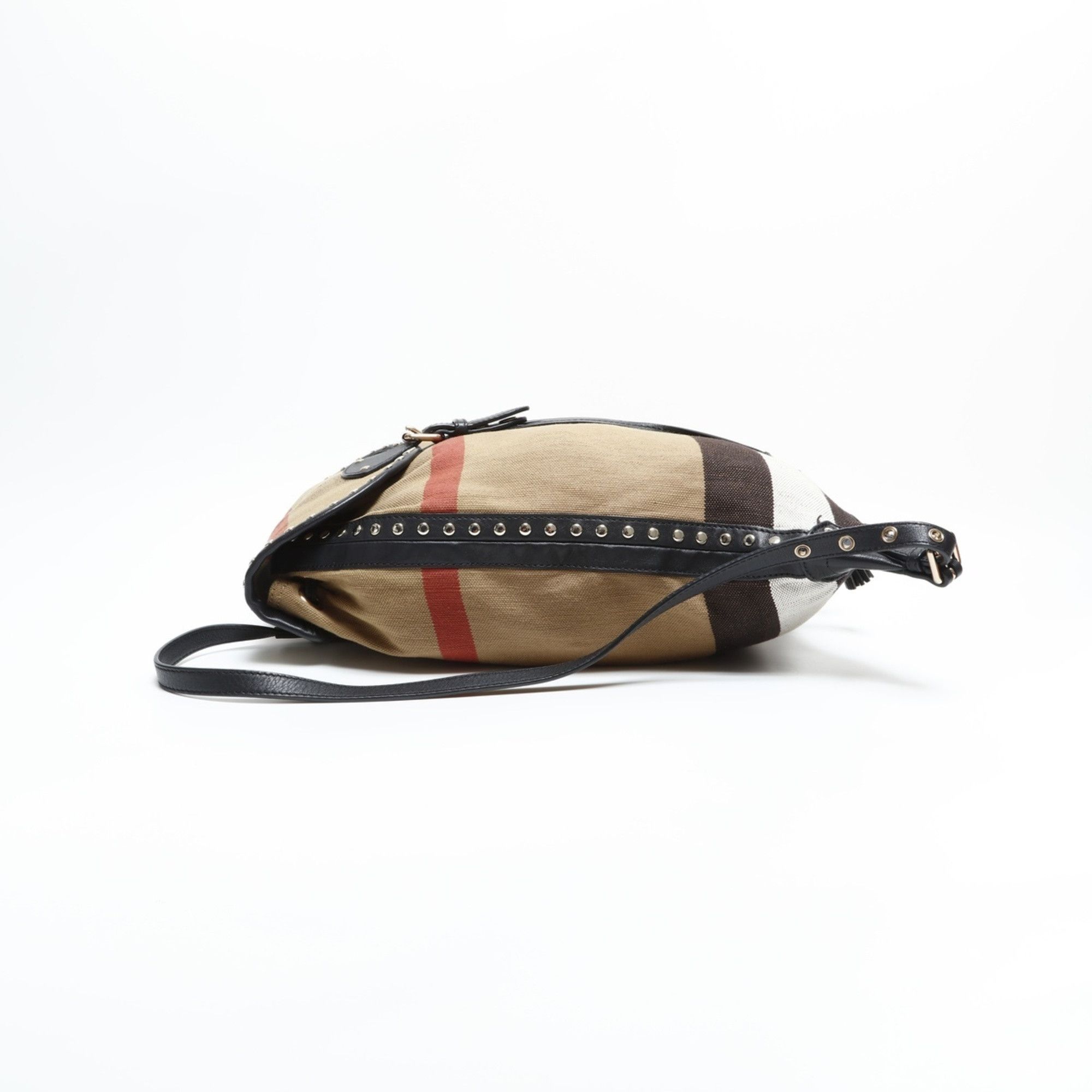 Burberry Burberry Nova Check Canvas Backpack/Daypack, Beige, WS23403 Size ONE SIZE - 4 Thumbnail