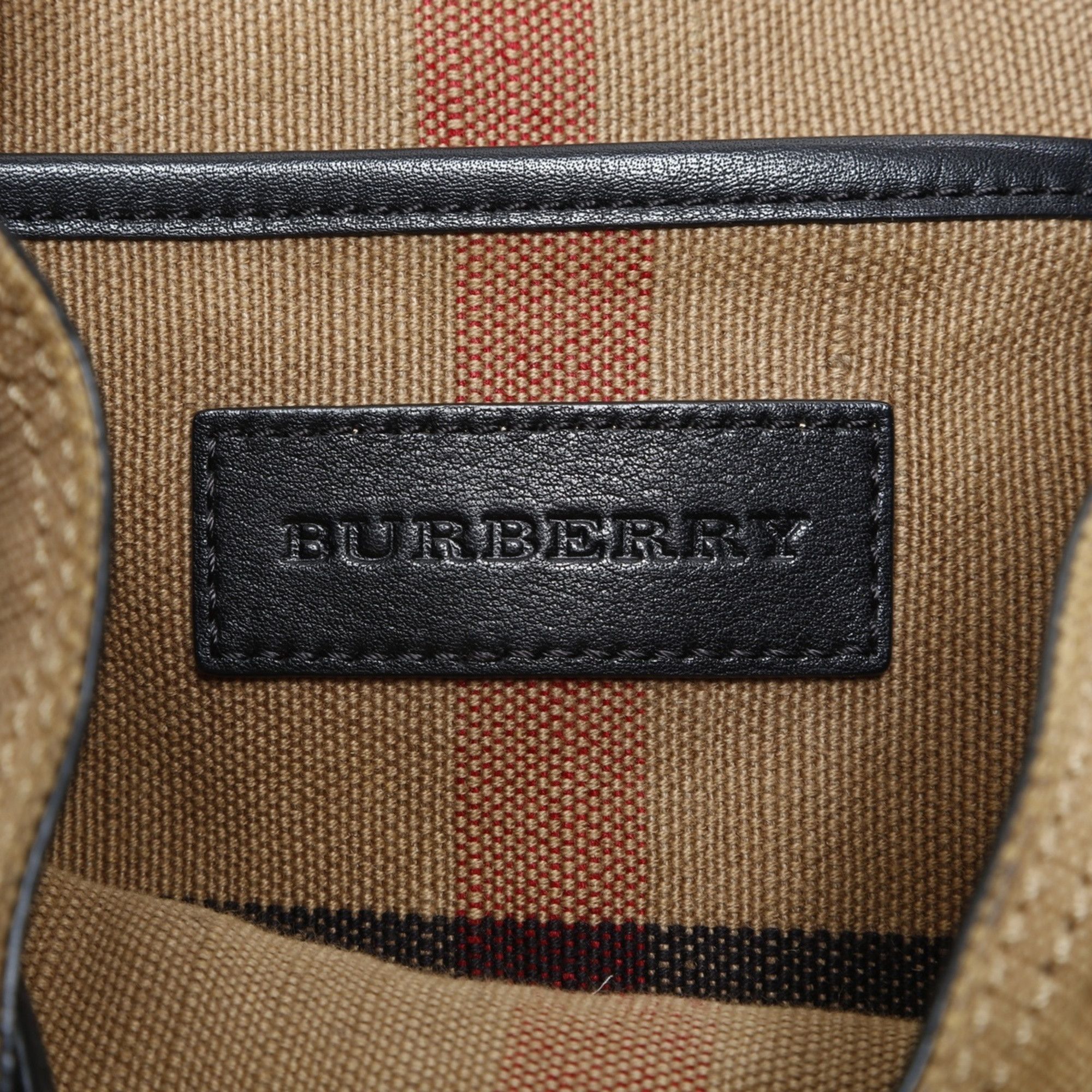 Burberry Burberry Nova Check Canvas Backpack/Daypack, Beige, WS23403 Size ONE SIZE - 11 Thumbnail