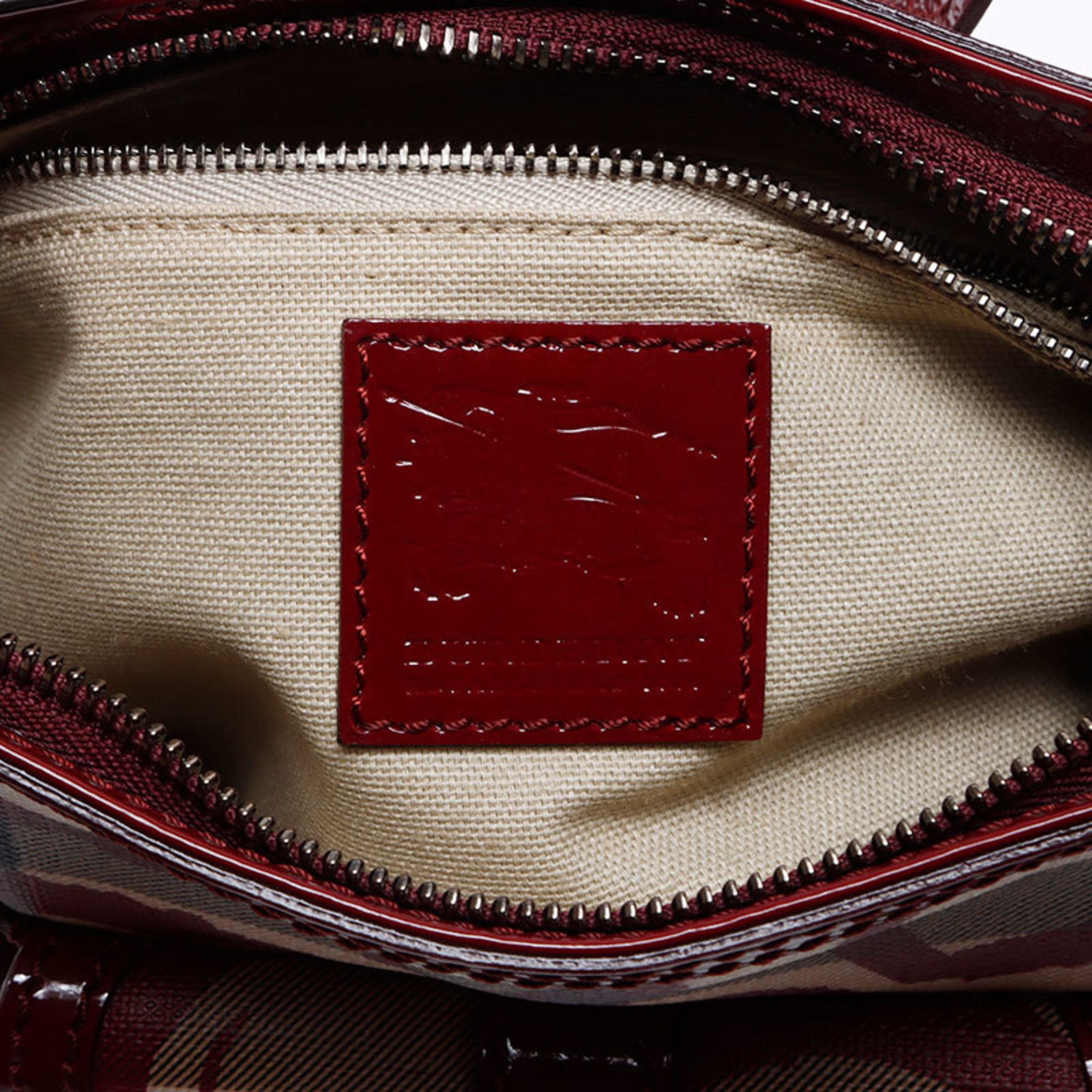 Burberry Burberry Nova Check Heart Enamel Shoulder Bag, Beige and Red, WS12805 Size ONE SIZE - 10 Thumbnail