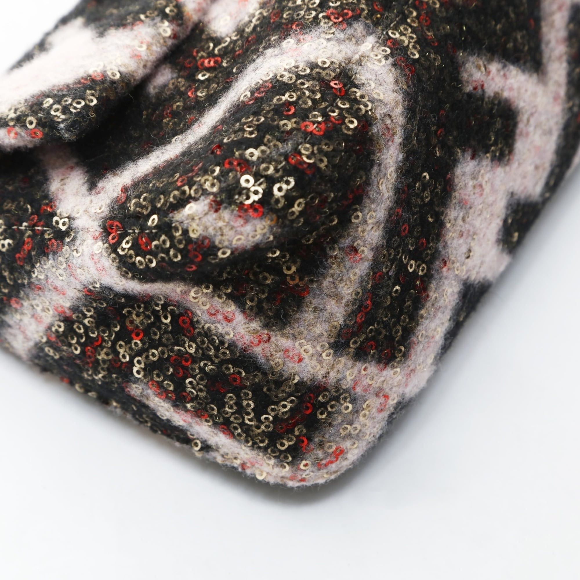 Fendi Fendi Pink Mini Mamma Wool Shoulder Bag in Black (WS26579) Size ONE SIZE - 6 Thumbnail