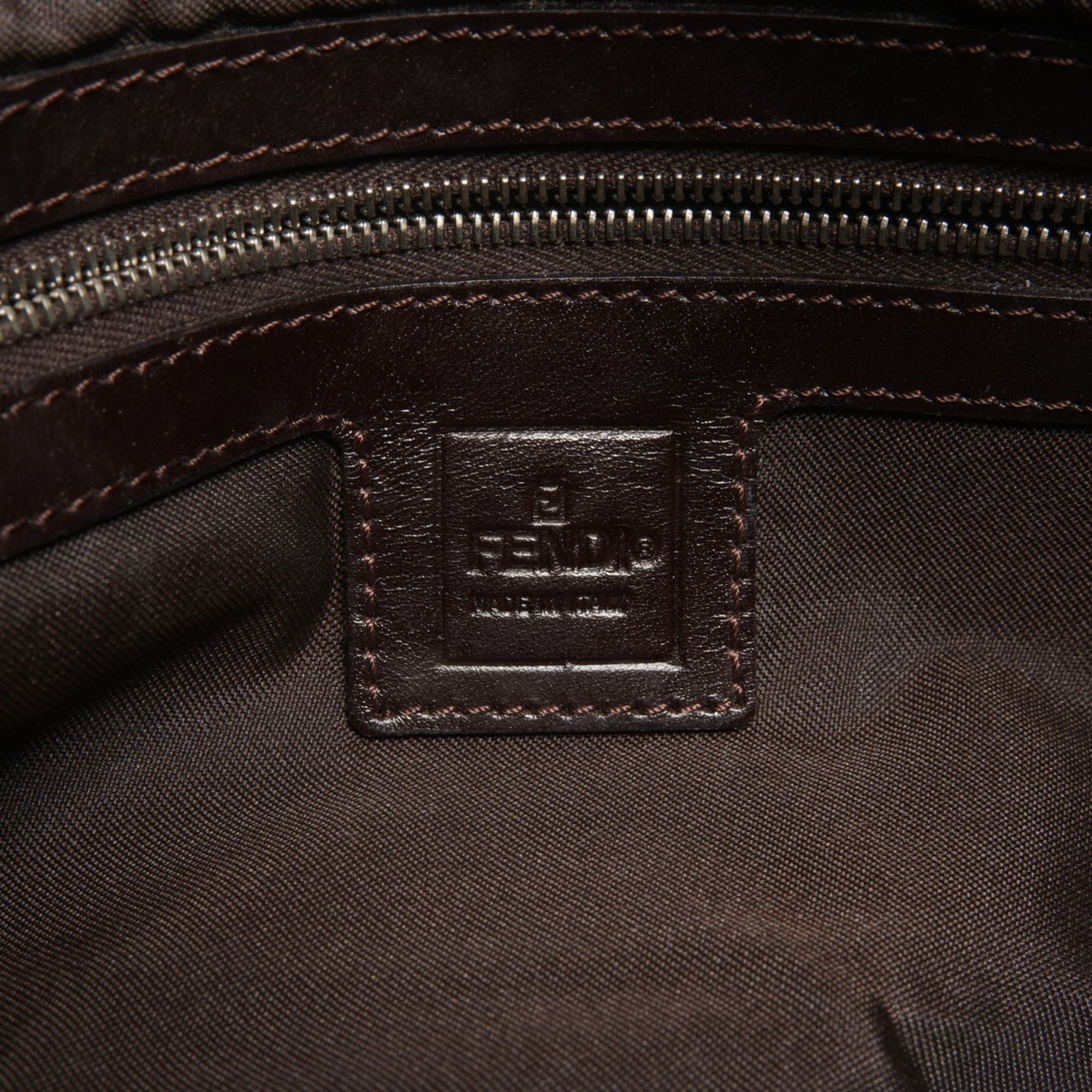Fendi Fendi Mamma Zucca Canvas Shoulder Bag, Brown, WS26458 Size ONE SIZE - 8 Thumbnail