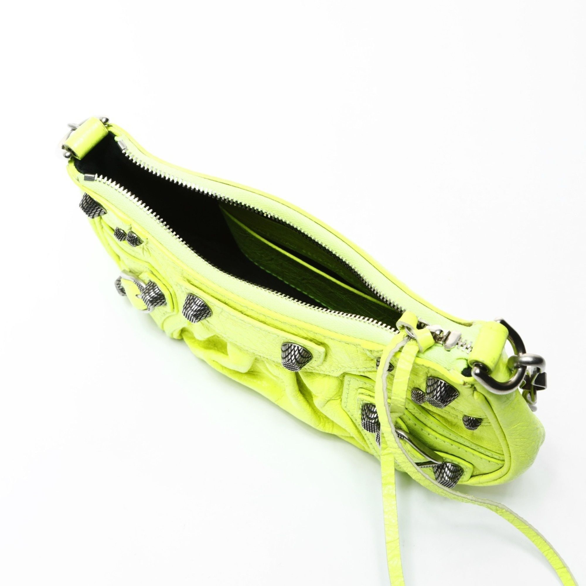 Balenciaga Balenciaga Le Cagole Mini Giant Leather Chain Shoulder Bag, Yellow, WS26019 Size ONE SIZE - 11 Thumbnail