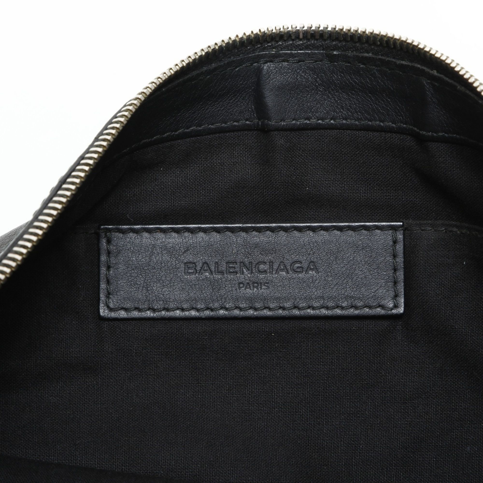 Balenciaga Balenciaga M Leather Clip Logo Clutch Bag, Black, WS23283 Size ONE SIZE - 11 Thumbnail