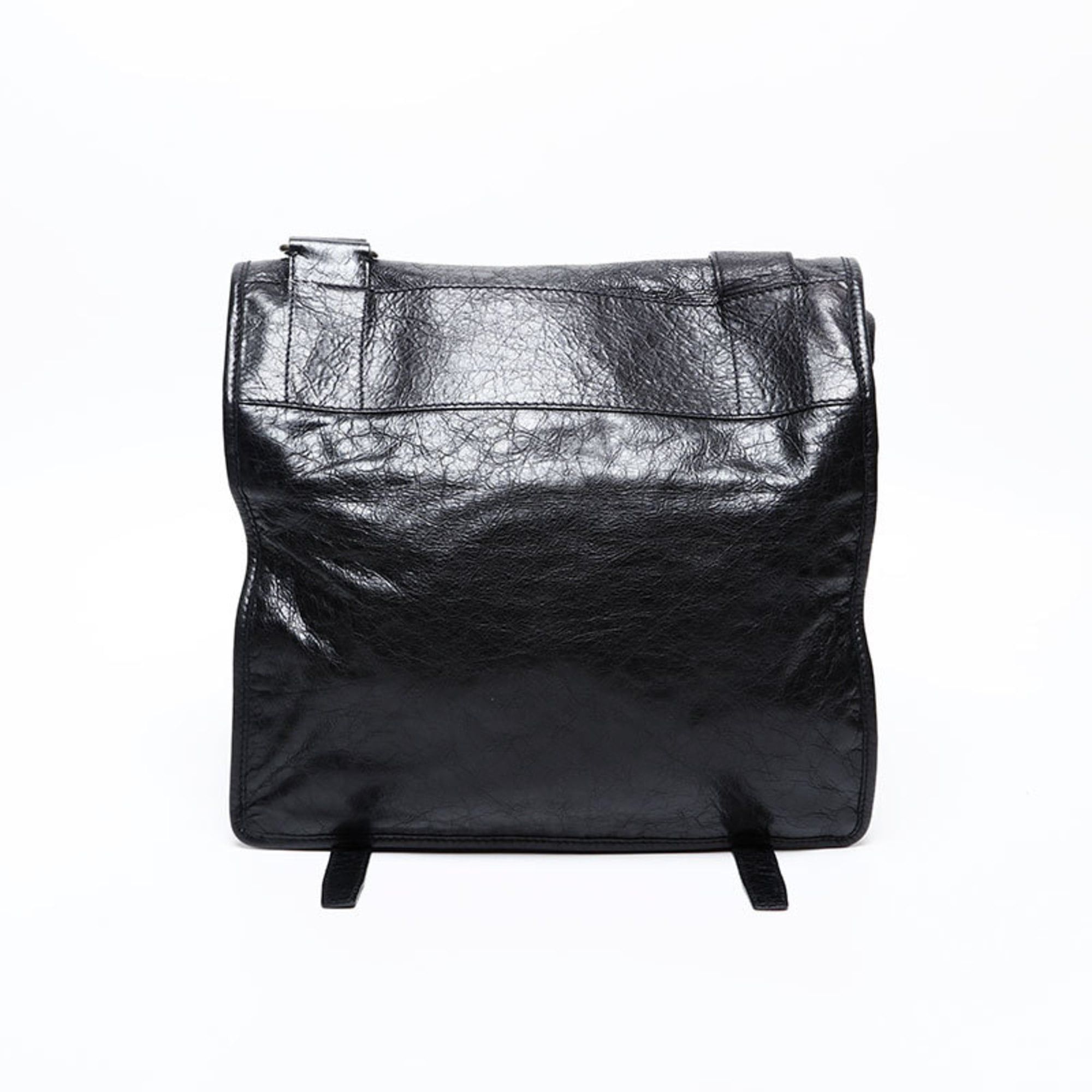 Balenciaga Balenciaga Motocross Classic Leather Shoulder Bag, Black, WS20608 Size ONE SIZE - 2 Thumbnail