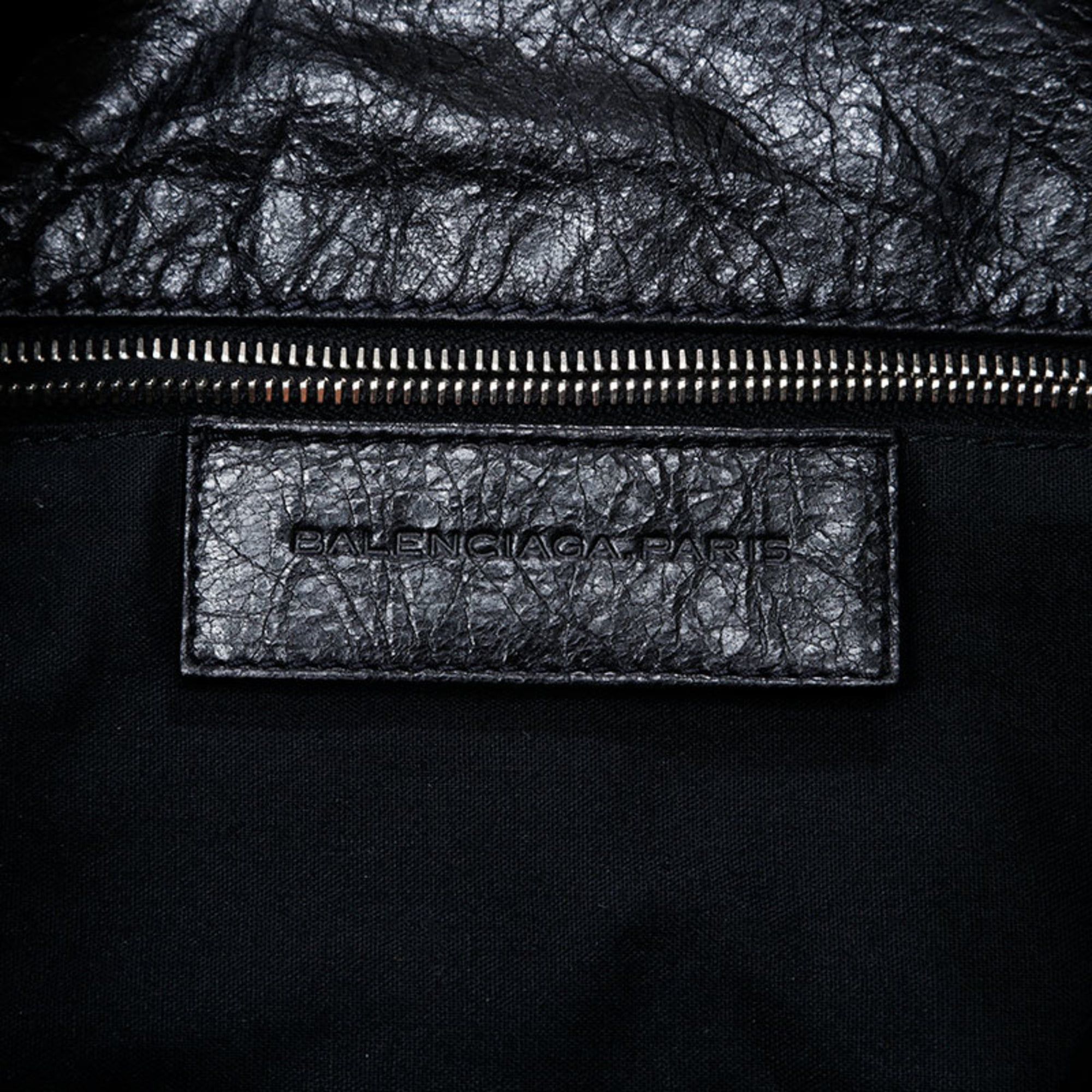 Balenciaga Balenciaga Motocross Classic Leather Shoulder Bag, Black, WS20608 Size ONE SIZE - 9 Thumbnail