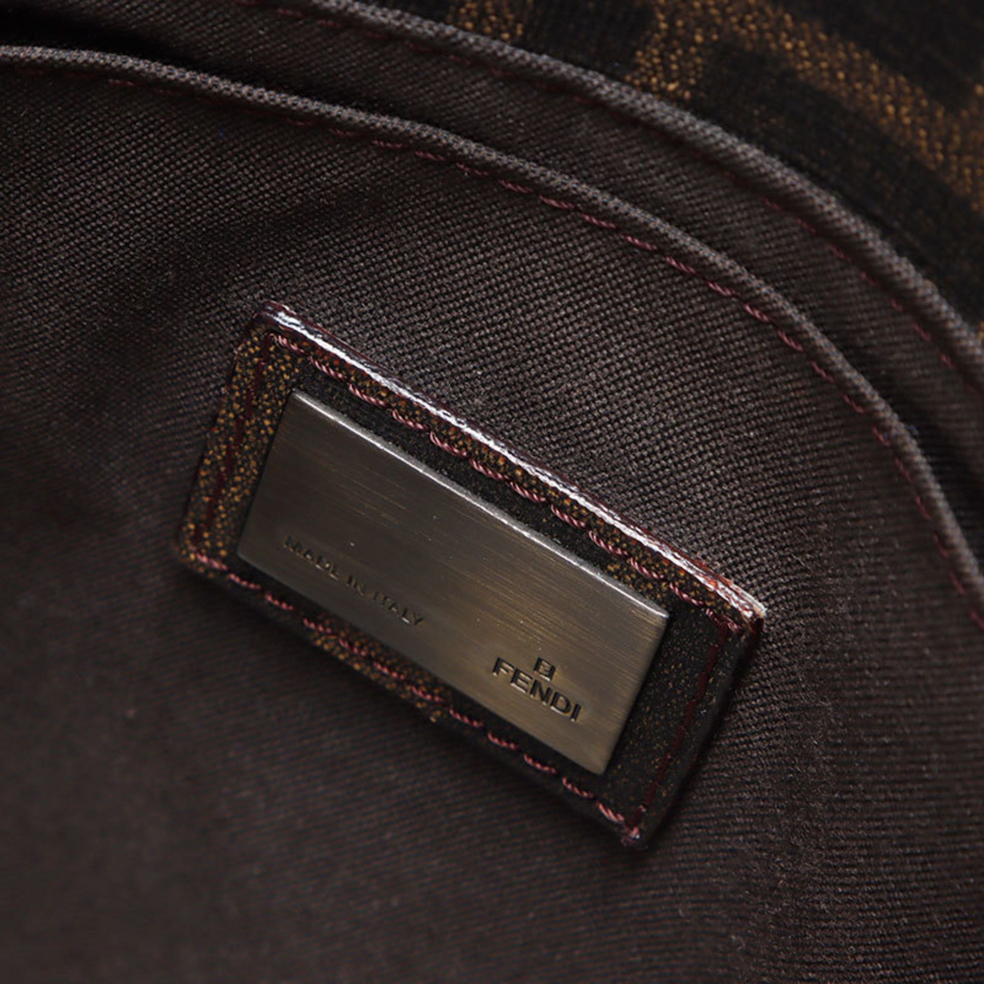 Fendi Fendi Zucchino Shoulder Bag, Brown, WS12436 Size ONE SIZE - 9 Thumbnail