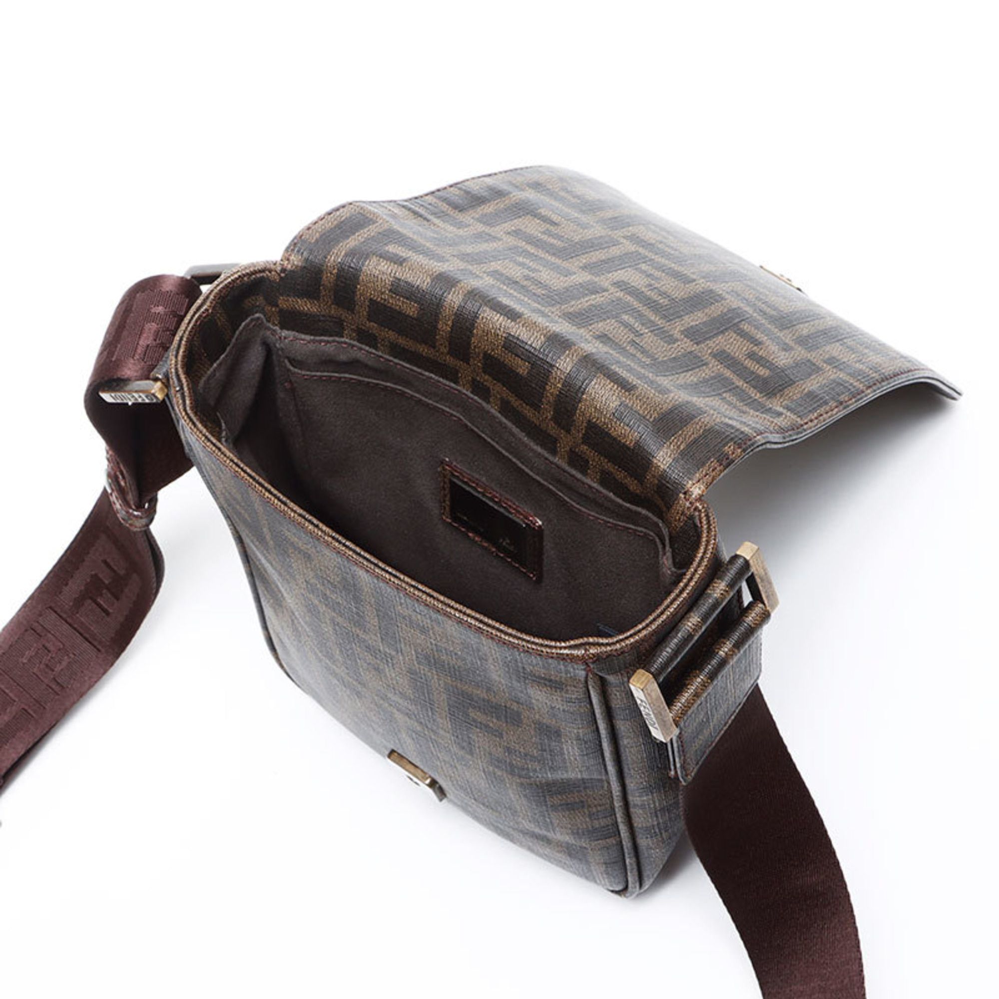 Fendi Fendi Zucchino Shoulder Bag, Brown, WS12436 Size ONE SIZE - 12 Thumbnail