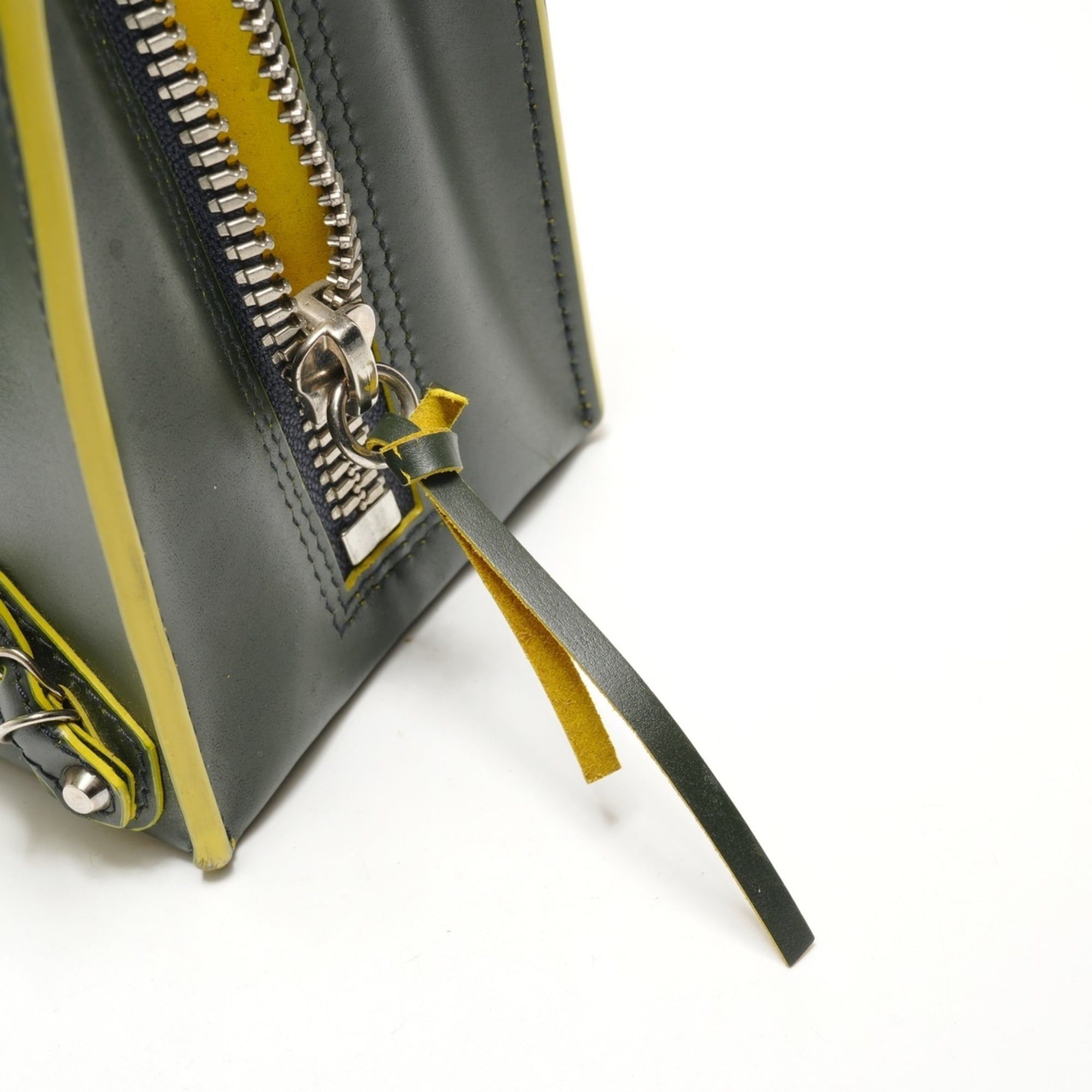 Balenciaga Balenciaga Paper Mini A6 Leather 2-Way Handbag, Green, WS26212 Size ONE SIZE - 14 Thumbnail