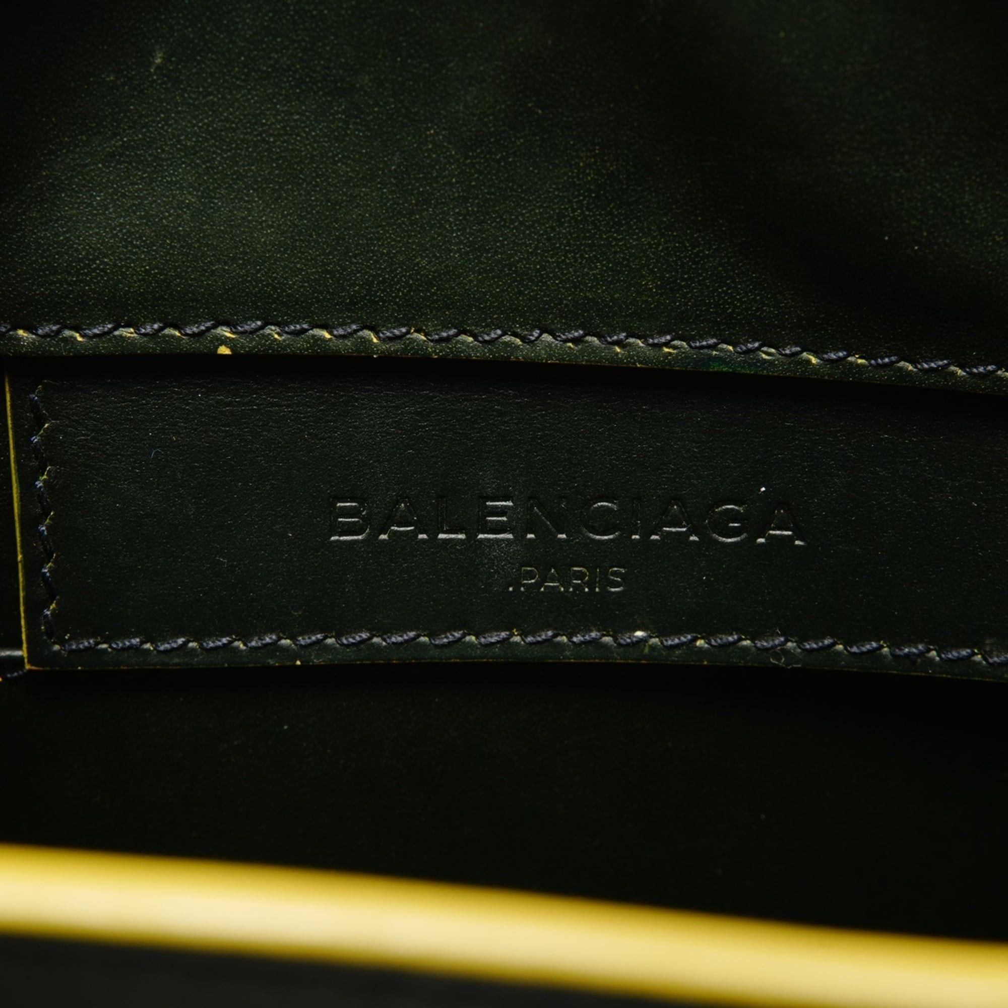 Balenciaga Balenciaga Paper Mini A6 Leather 2-Way Handbag, Green, WS26212 Size ONE SIZE - 9 Thumbnail