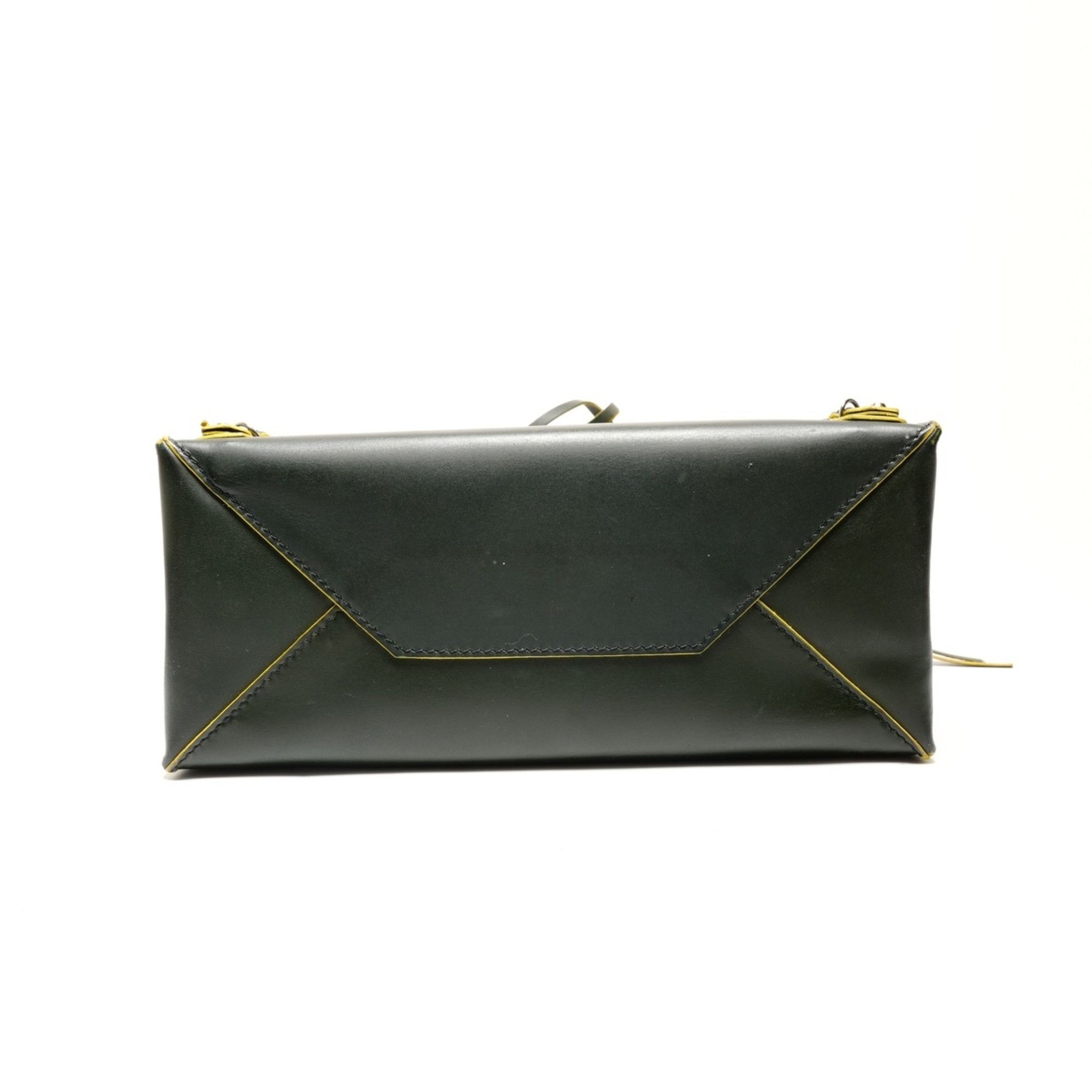 Balenciaga Balenciaga Paper Mini A6 Leather 2-Way Handbag, Green, WS26212 Size ONE SIZE - 7 Thumbnail