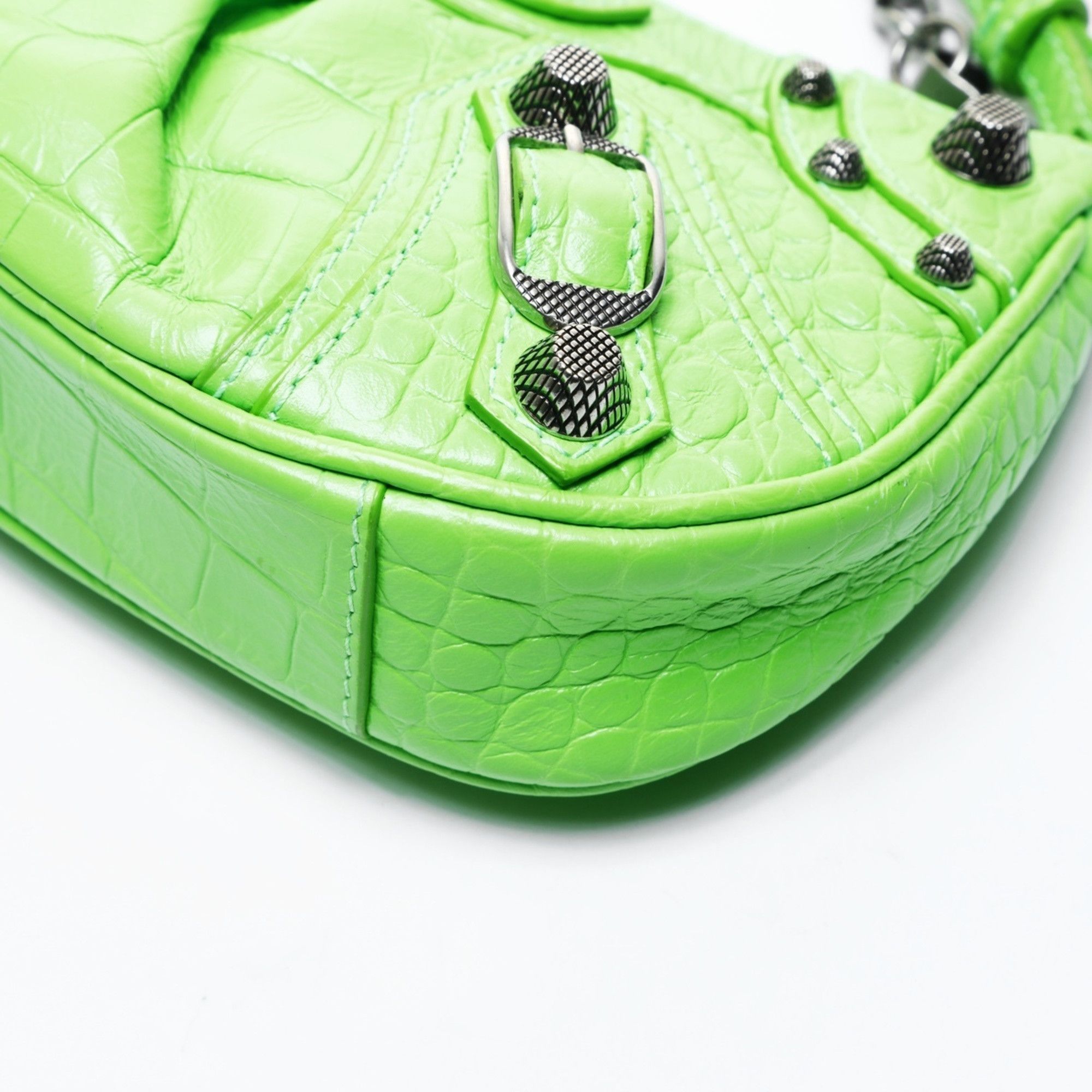 Balenciaga Balenciaga Le Cagoule Mini Shoulder Bag, Green, WS25035 Size ONE SIZE - 6 Thumbnail