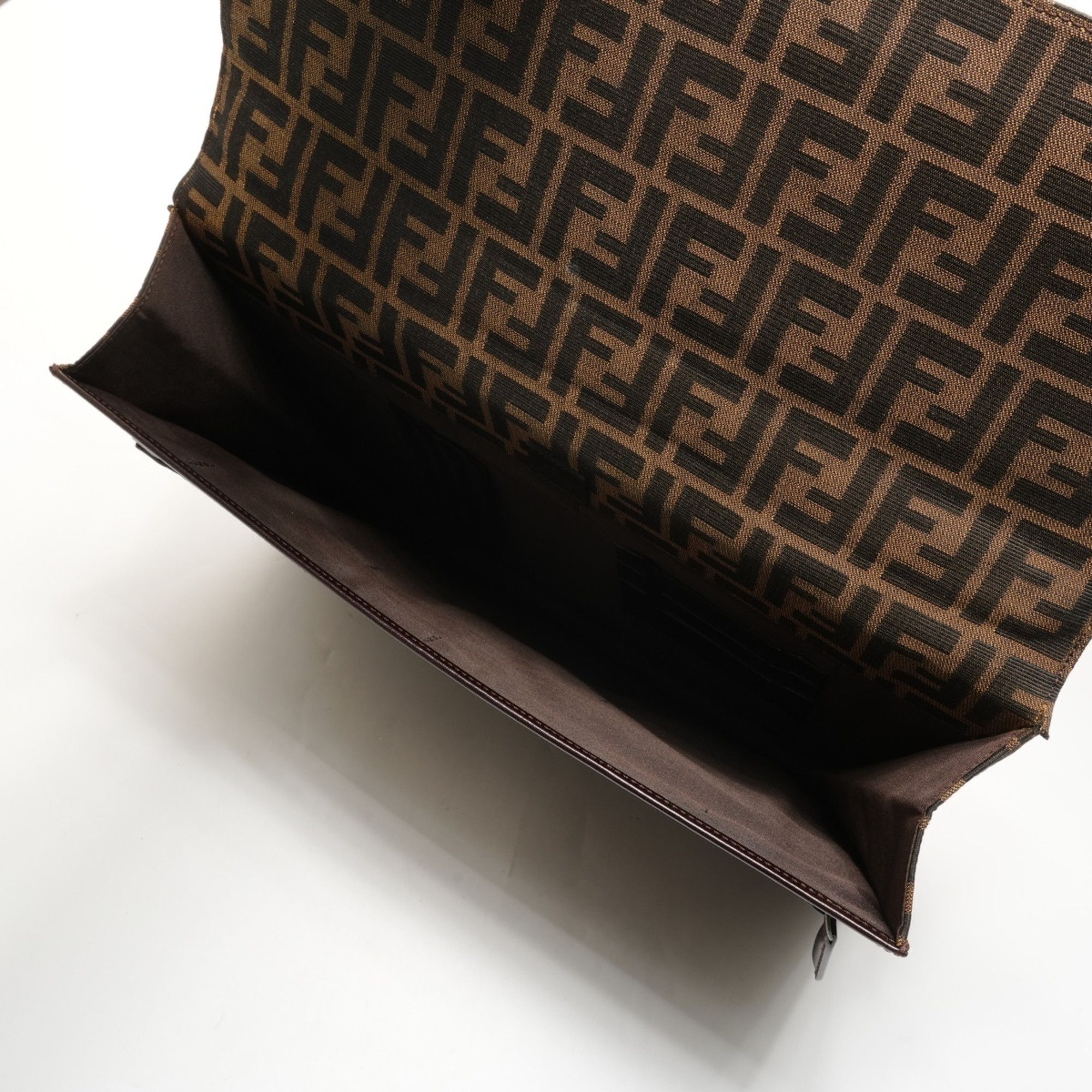 Fendi Fendi Zucca Canvas Briefcase/Business Bag/Handbag, Brown, WS26082 Size ONE SIZE - 11 Thumbnail