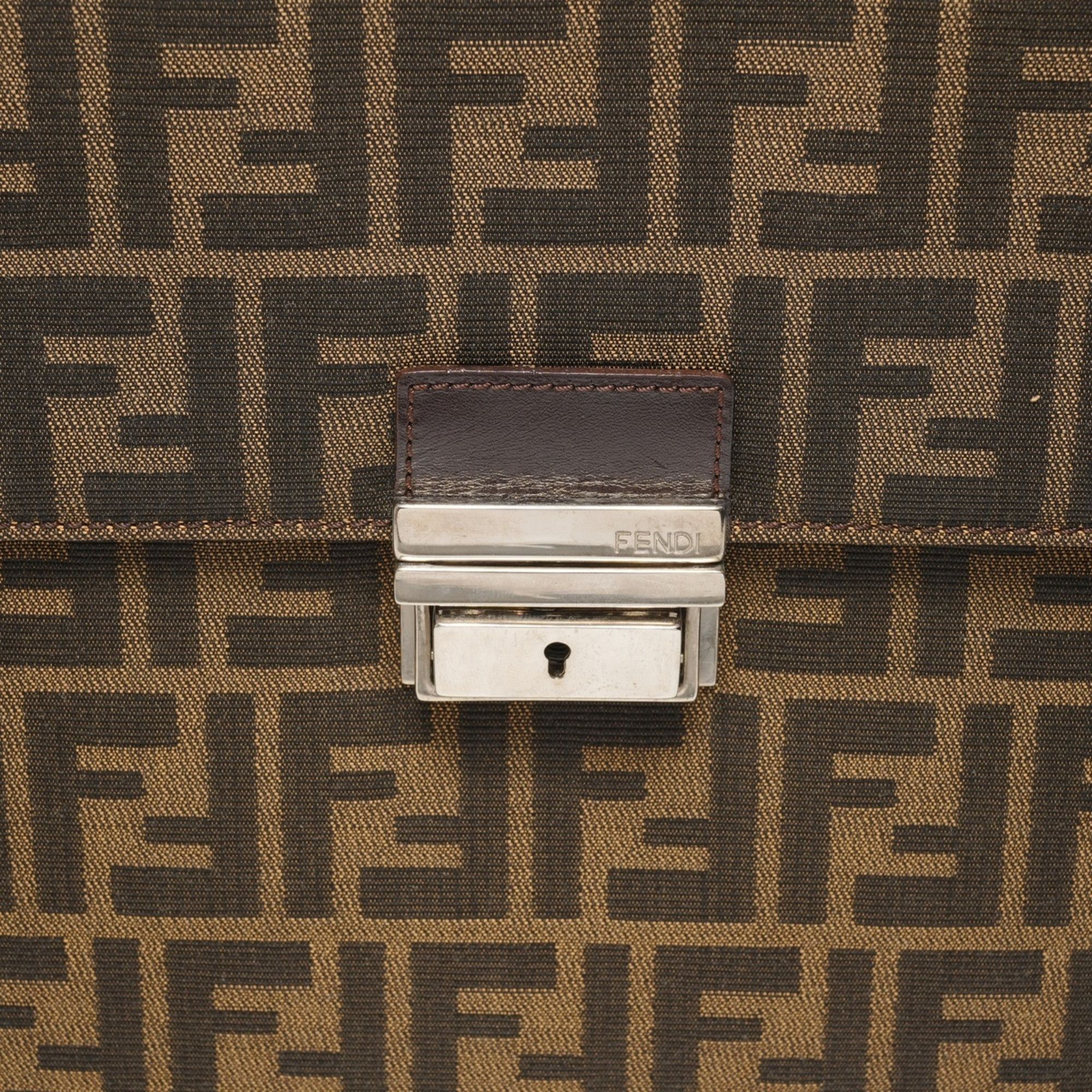 Fendi Fendi Zucca Canvas Briefcase/Business Bag/Handbag, Brown, WS26082 Size ONE SIZE - 8 Thumbnail