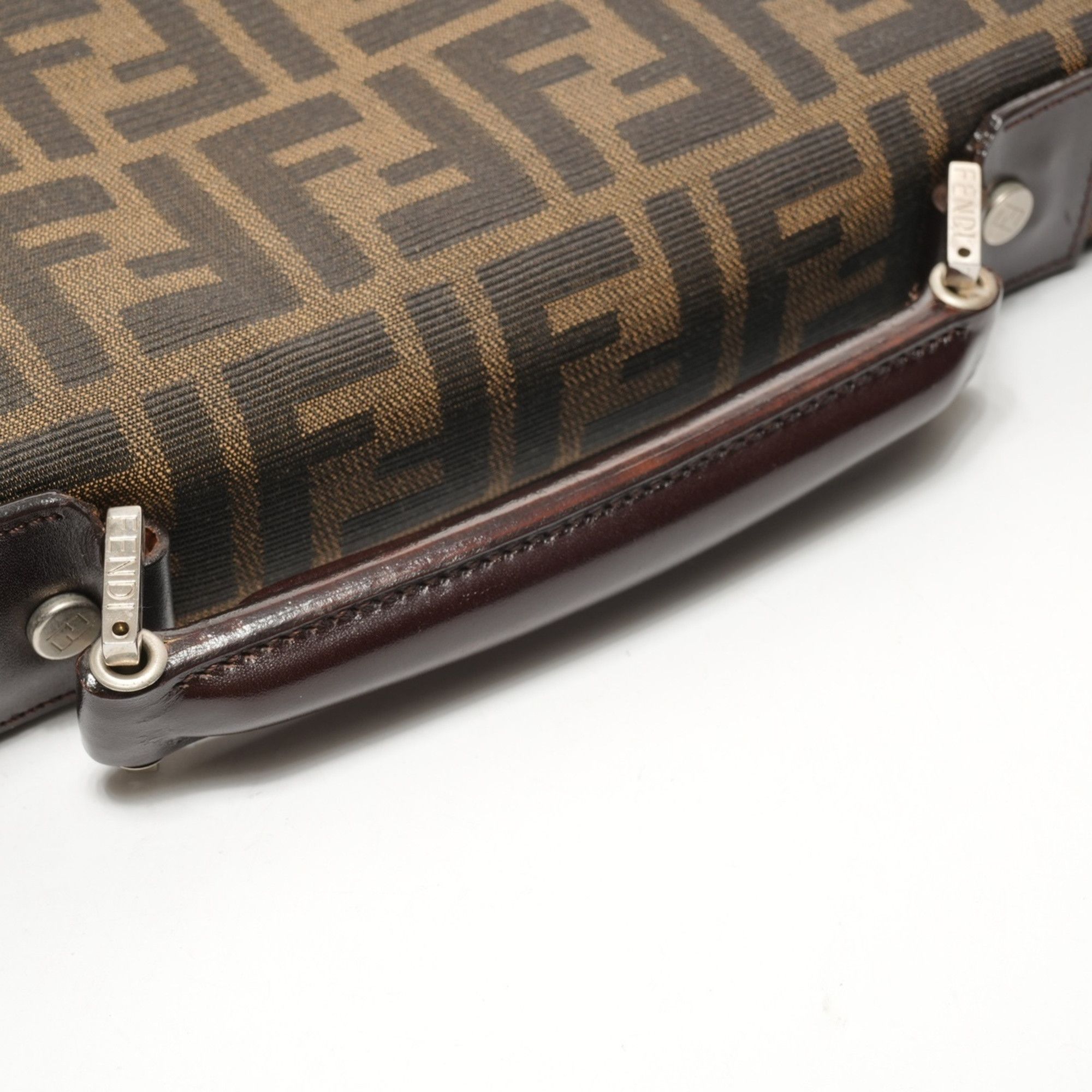 Fendi Fendi Zucca Canvas Briefcase/Business Bag/Handbag, Brown, WS26082 Size ONE SIZE - 12 Thumbnail