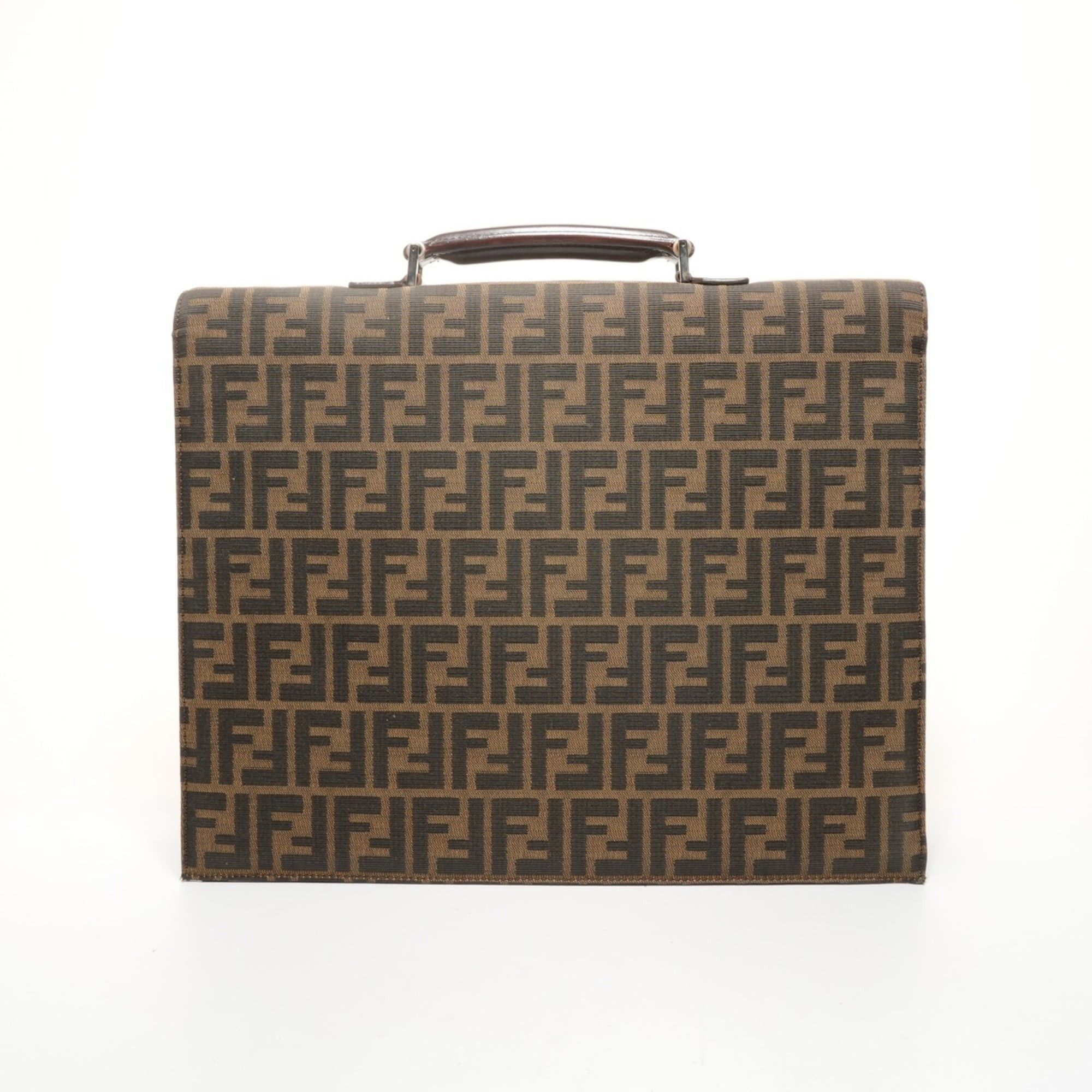 Fendi Fendi Zucca Canvas Briefcase/Business Bag/Handbag, Brown, WS26082 Size ONE SIZE - 2 Thumbnail