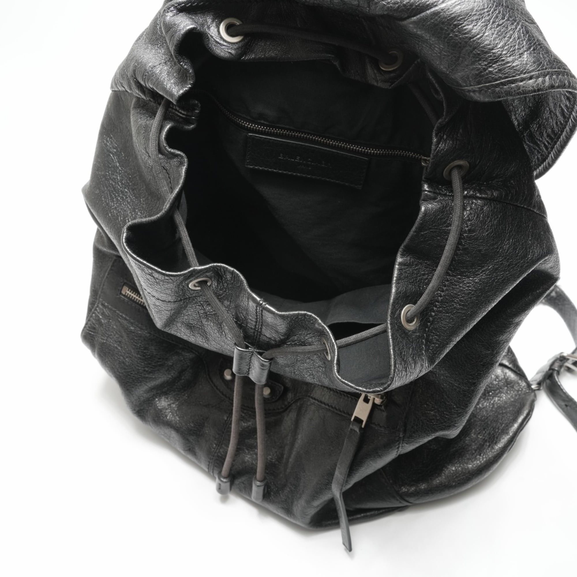 Balenciaga Balenciaga Leather Traveler Backpack/Daypack, Black, WS23696 Size ONE SIZE - 14 Thumbnail