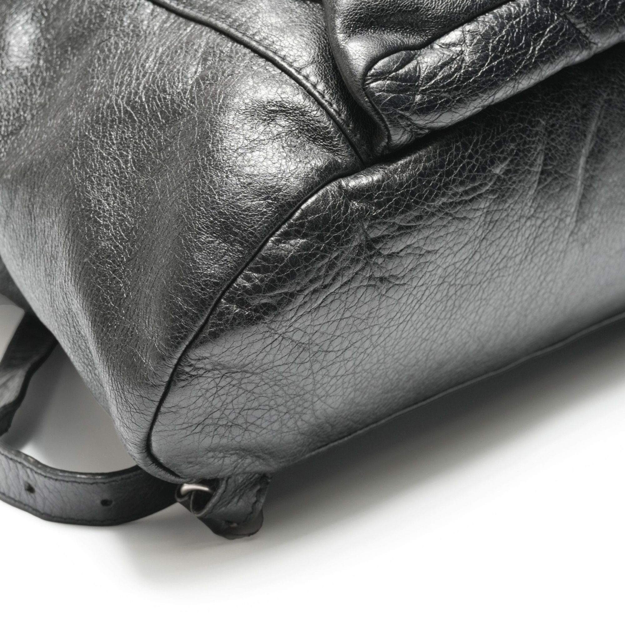 Balenciaga Balenciaga Leather Traveler Backpack/Daypack, Black, WS23696 Size ONE SIZE - 6 Thumbnail