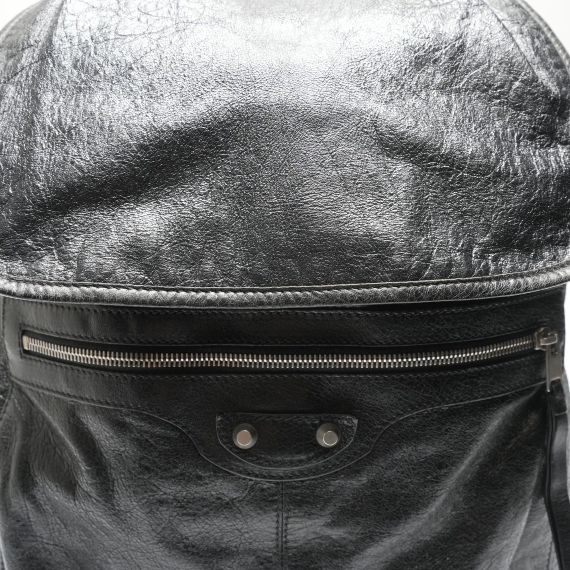 Balenciaga Balenciaga Leather Traveler Backpack/Daypack, Black, WS23696 Size ONE SIZE - 9 Thumbnail