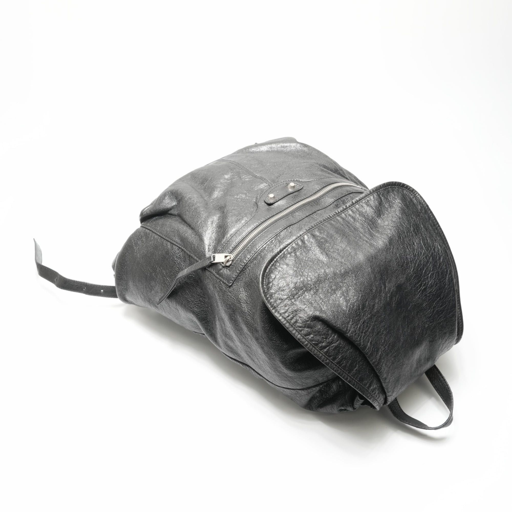 Balenciaga Balenciaga Leather Traveler Backpack/Daypack, Black, WS23696 Size ONE SIZE - 10 Thumbnail