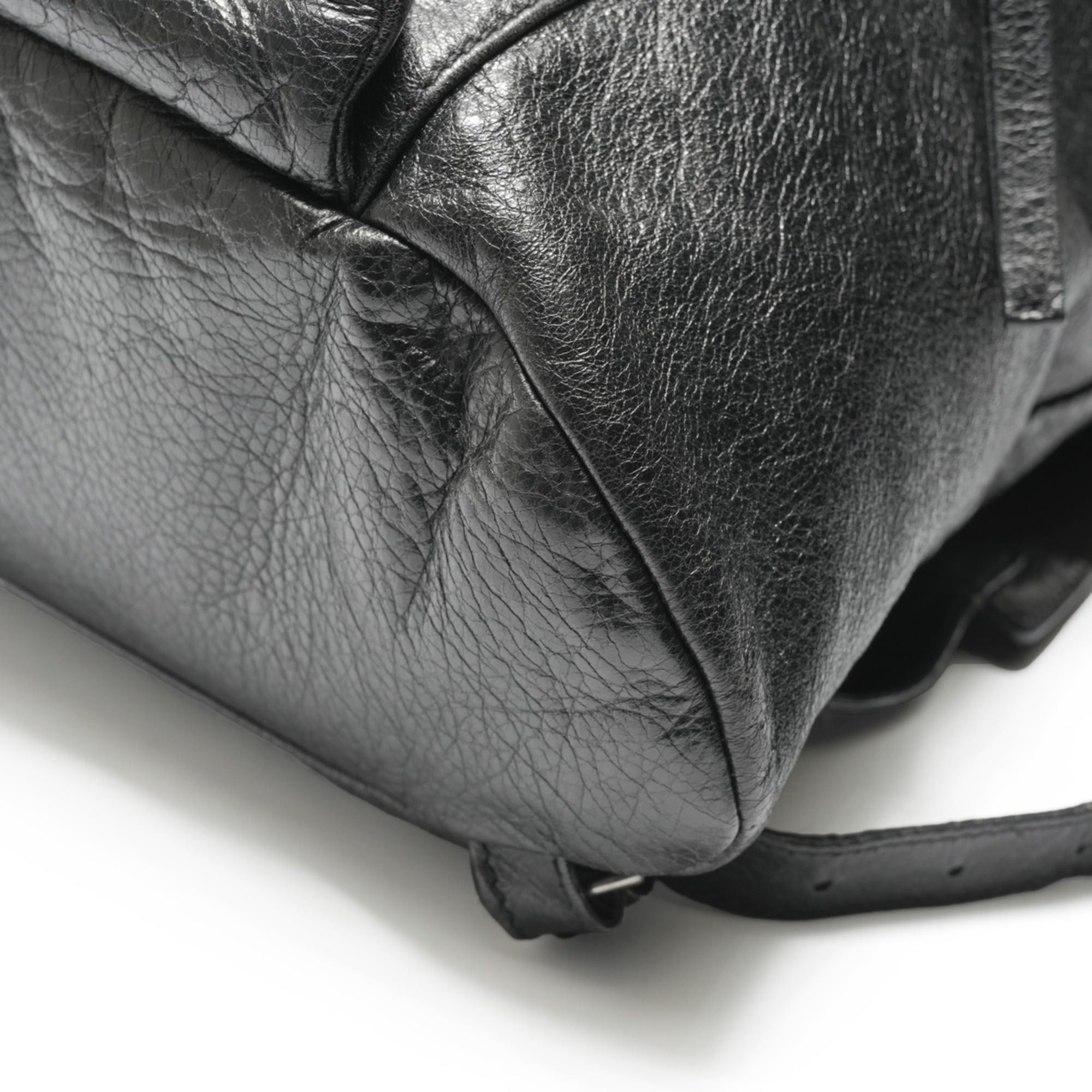 Balenciaga Balenciaga Leather Traveler Backpack/Daypack, Black, WS23696 Size ONE SIZE - 7 Thumbnail