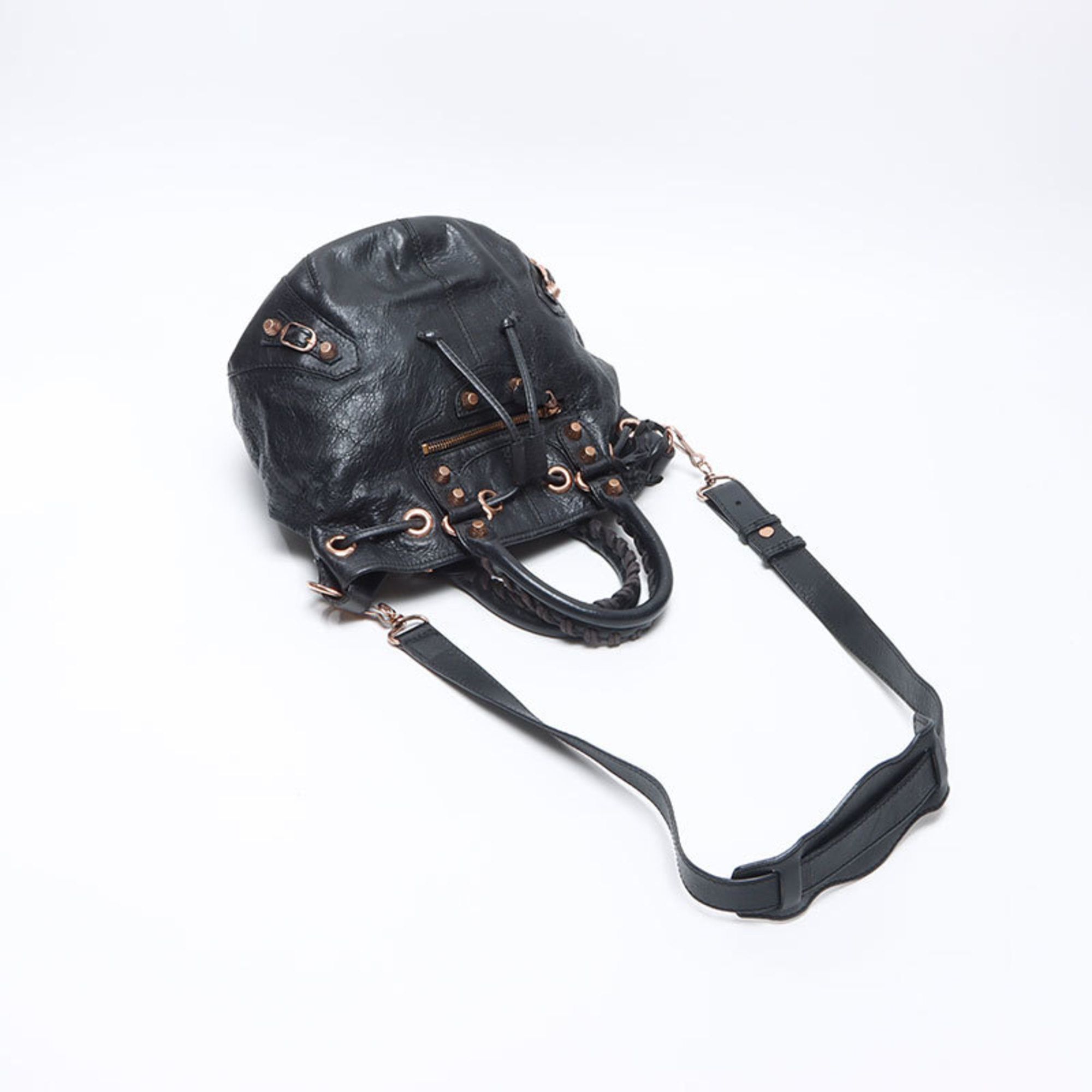 Balenciaga Balenciaga Giant Pom-Pom Shoulder Bag, Black, WS14459 Size ONE SIZE - 8 Thumbnail