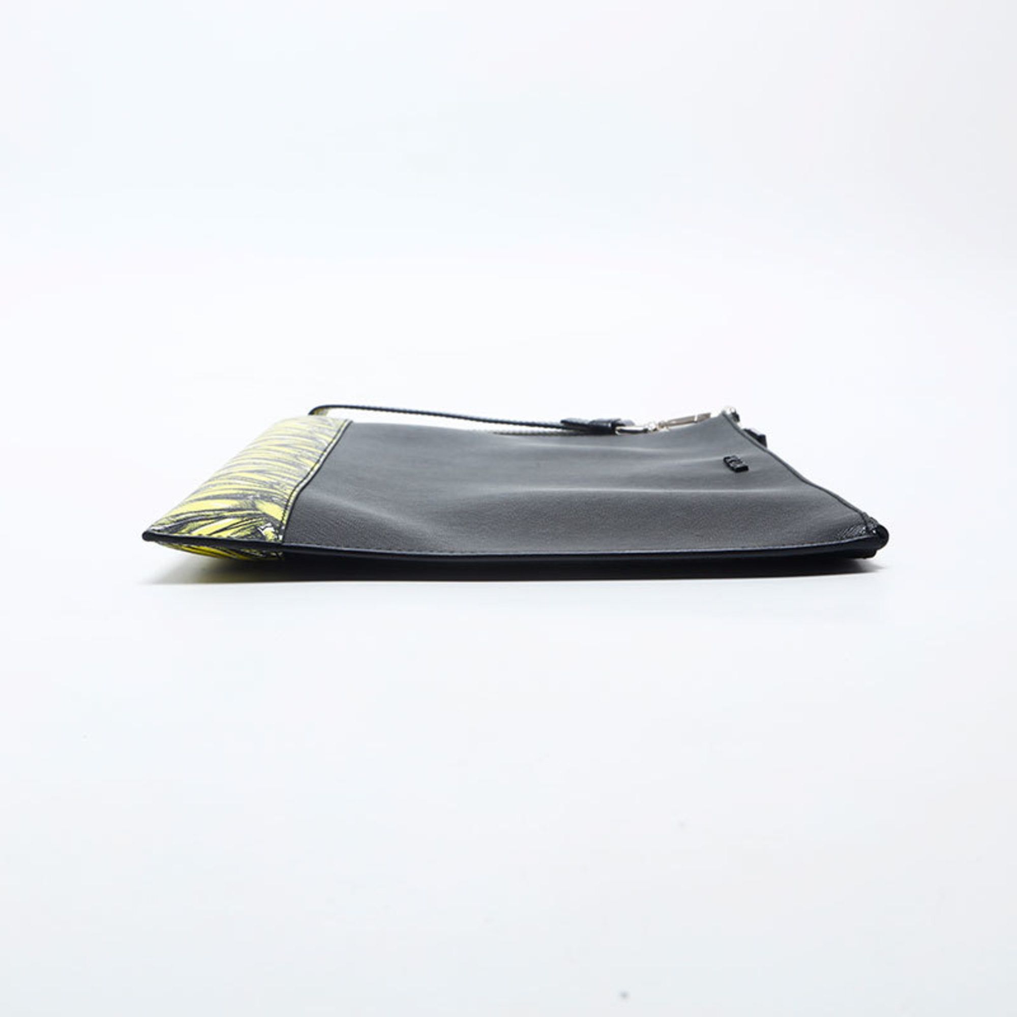 Prada Prada Saffiano Active Botanical Clutch Bag, Black, WS20003 Size ONE SIZE - 4 Thumbnail