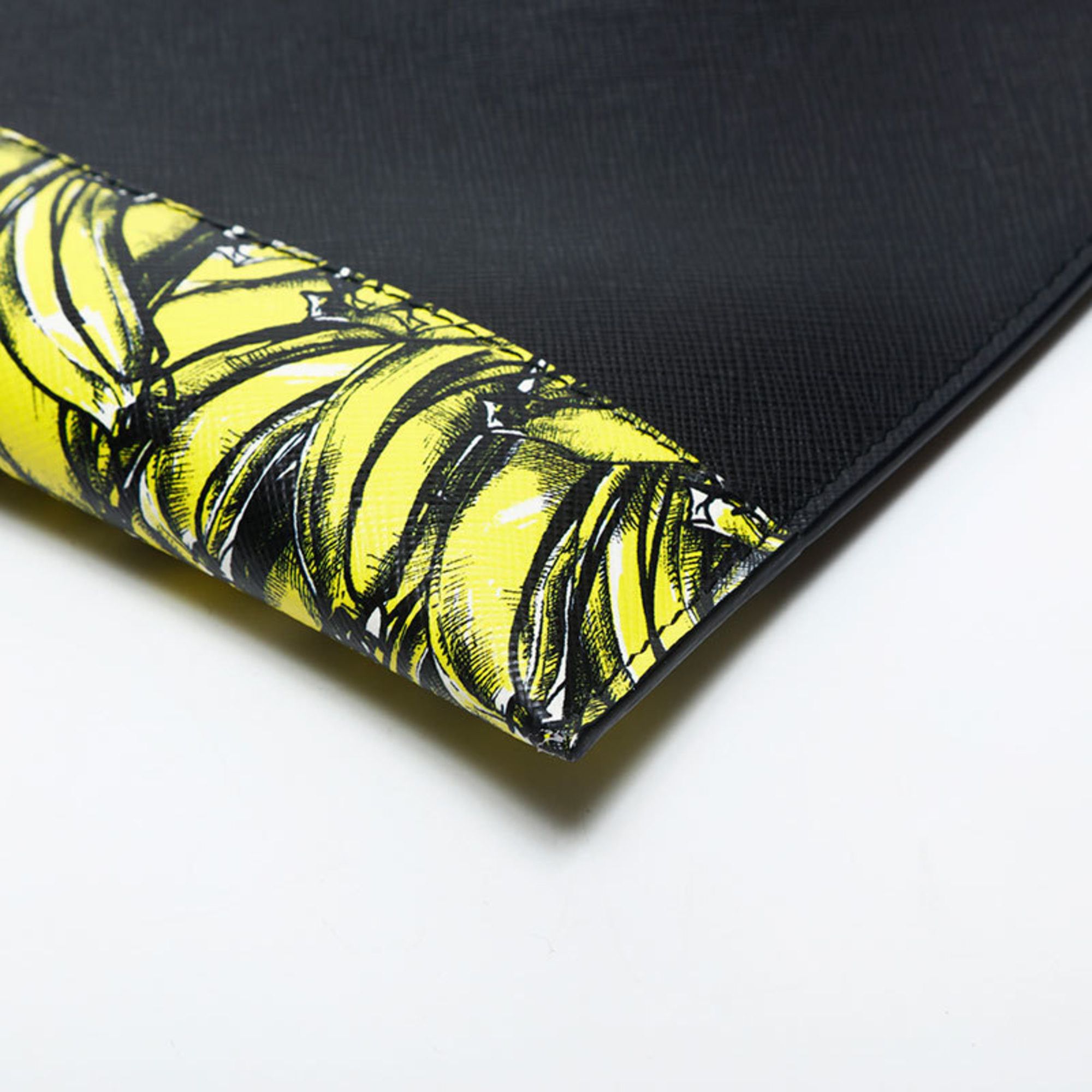 Prada Prada Saffiano Active Botanical Clutch Bag, Black, WS20003 Size ONE SIZE - 6 Thumbnail