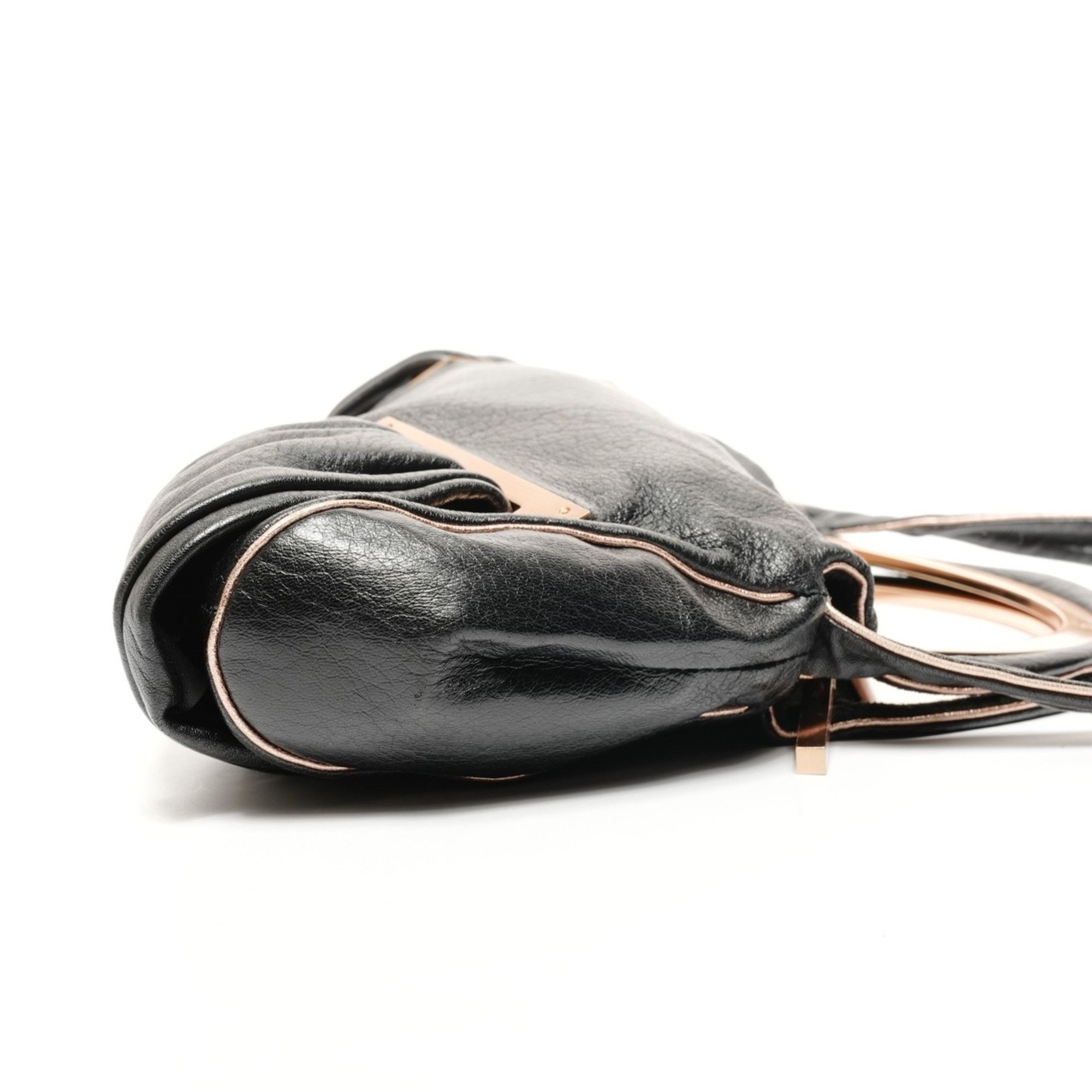 Fendi Fendi Leather Smile 2-way Shoulder Bag Black WS25622 Size ONE SIZE - 4 Thumbnail