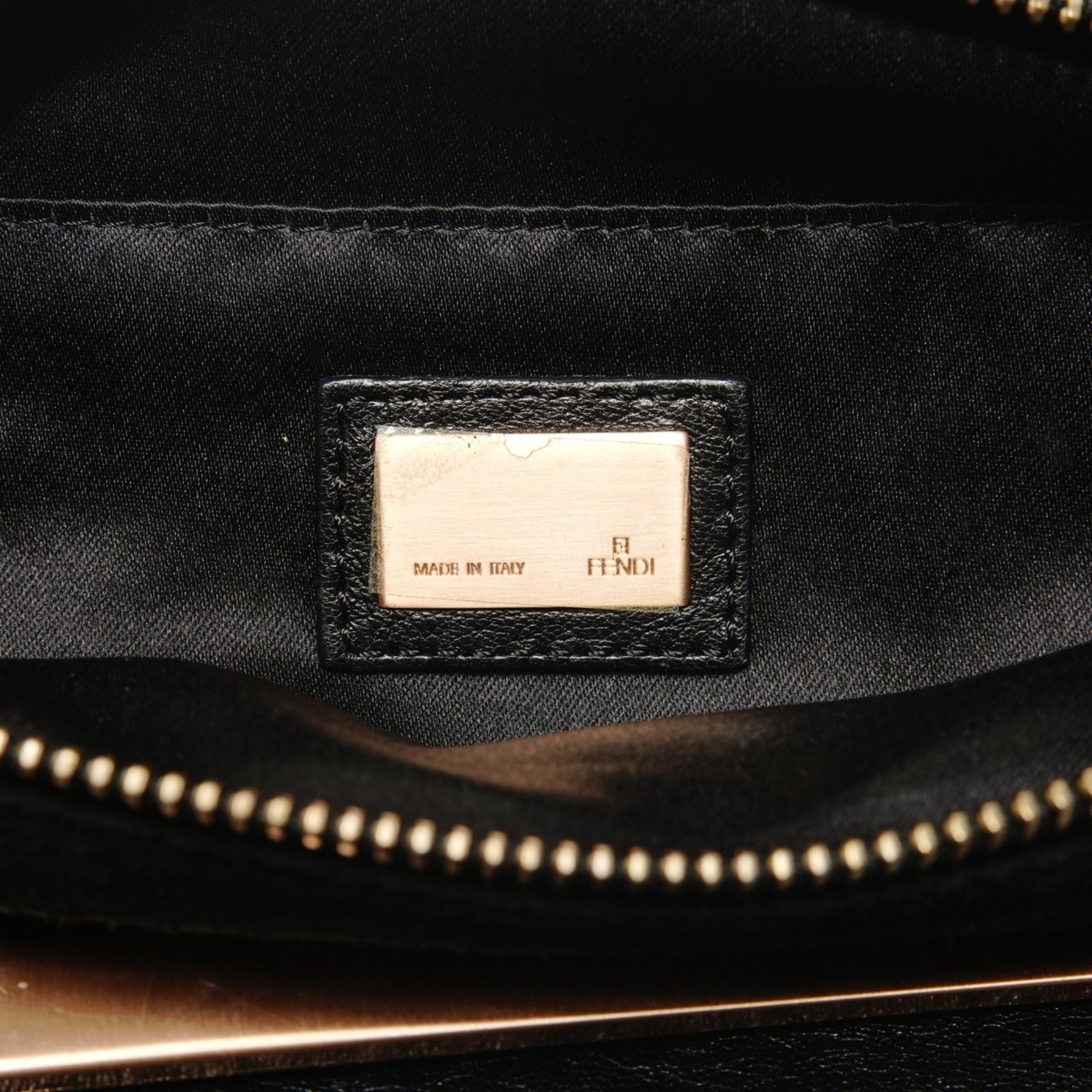 Fendi Fendi Leather Smile 2-way Shoulder Bag Black WS25622 Size ONE SIZE - 10 Thumbnail