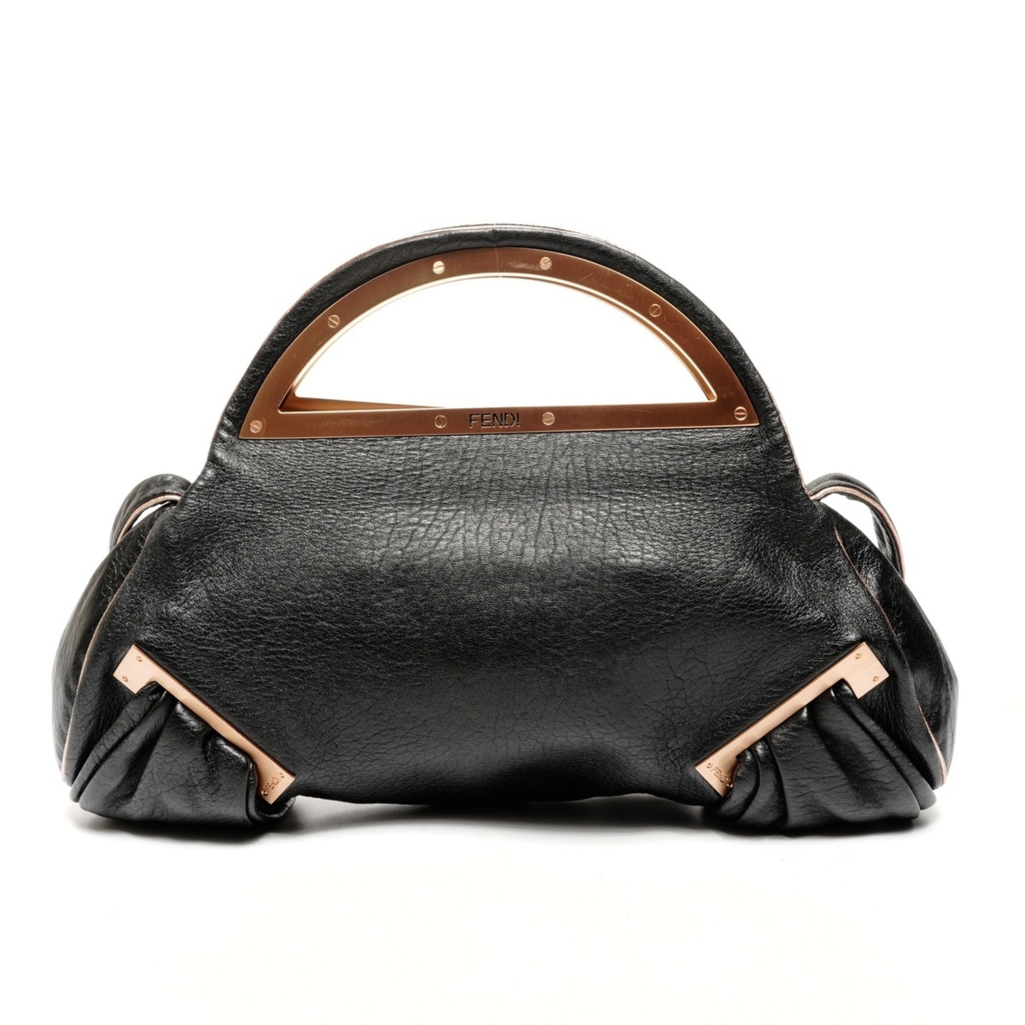 Fendi Fendi Leather Smile 2-way Shoulder Bag Black WS25622 Size ONE SIZE - 2 Thumbnail