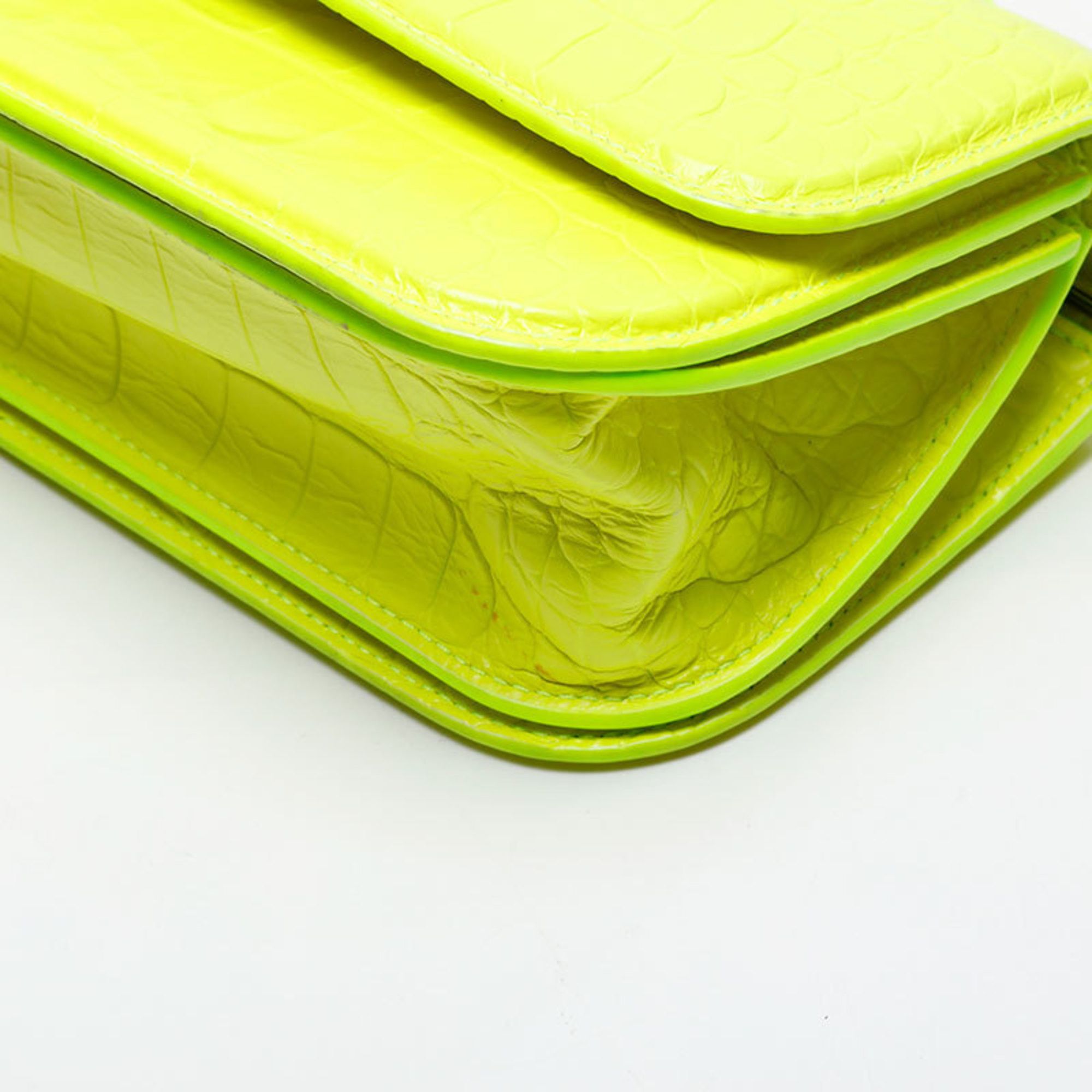 Balenciaga Balenciaga Gossip Leather BB Shoulder Bag in Yellow (WS20747) Size ONE SIZE - 6 Thumbnail