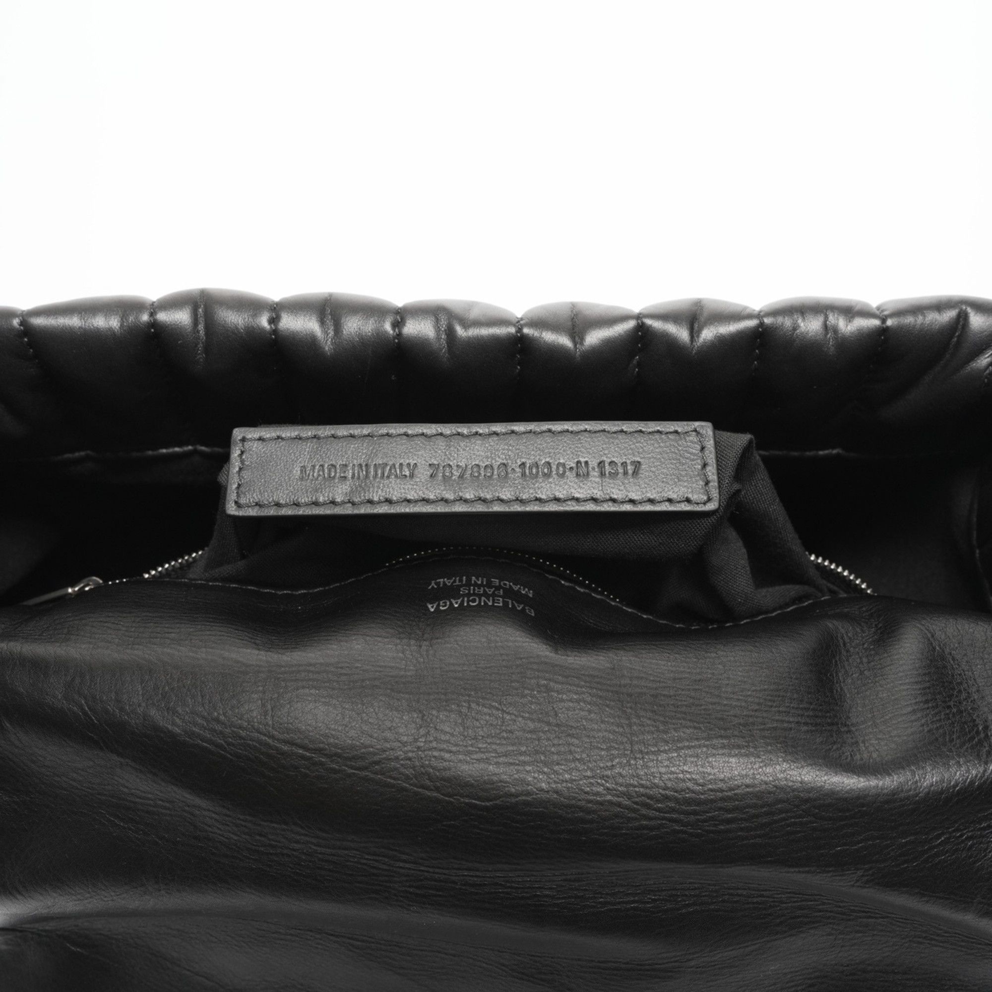 Balenciaga Balenciaga Manaco Padded Quilted Leather One-Shoulder Bag in Black (WS23584) Size ONE SIZE - 3 Thumbnail