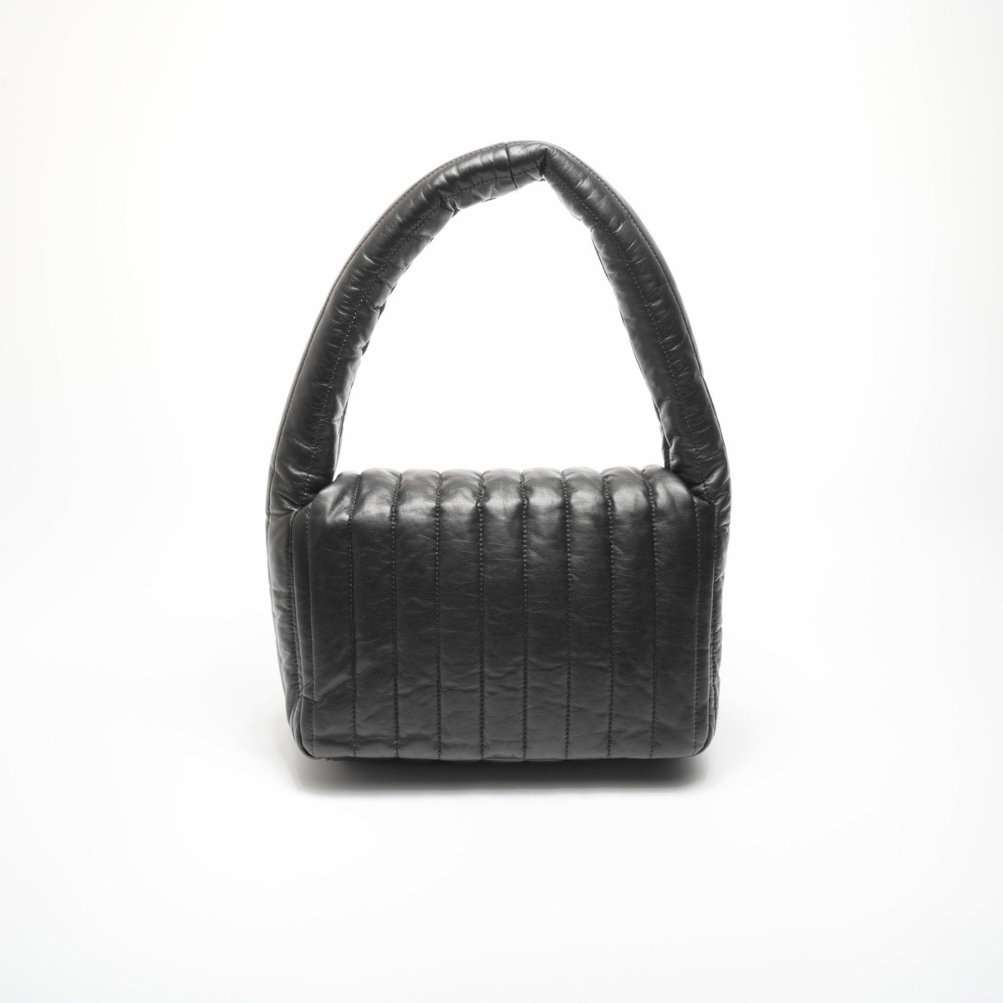 Balenciaga Balenciaga Manaco Padded Quilted Leather One-Shoulder Bag in Black (WS23584) Size ONE SIZE - 7 Thumbnail