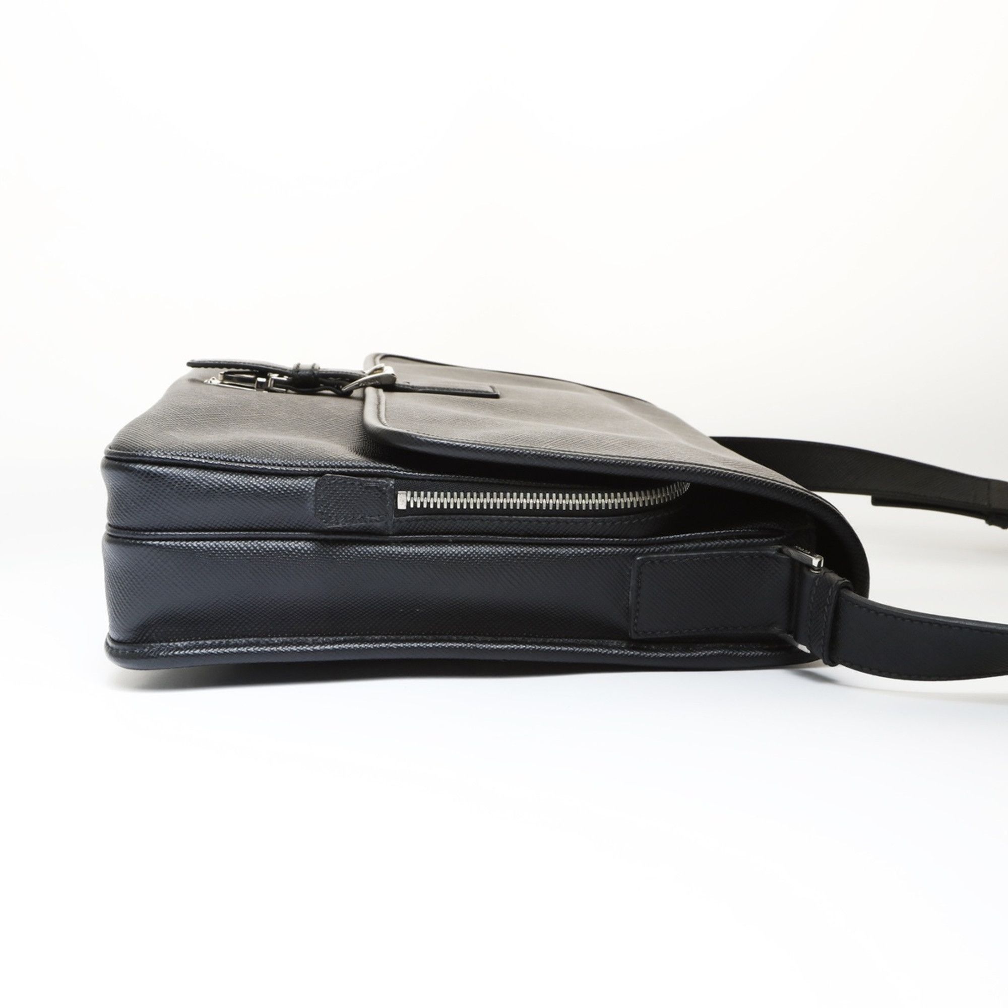 Prada Prada Saffiano Leather Shoulder Bag, Black, WS27002 Size ONE SIZE - 4 Thumbnail
