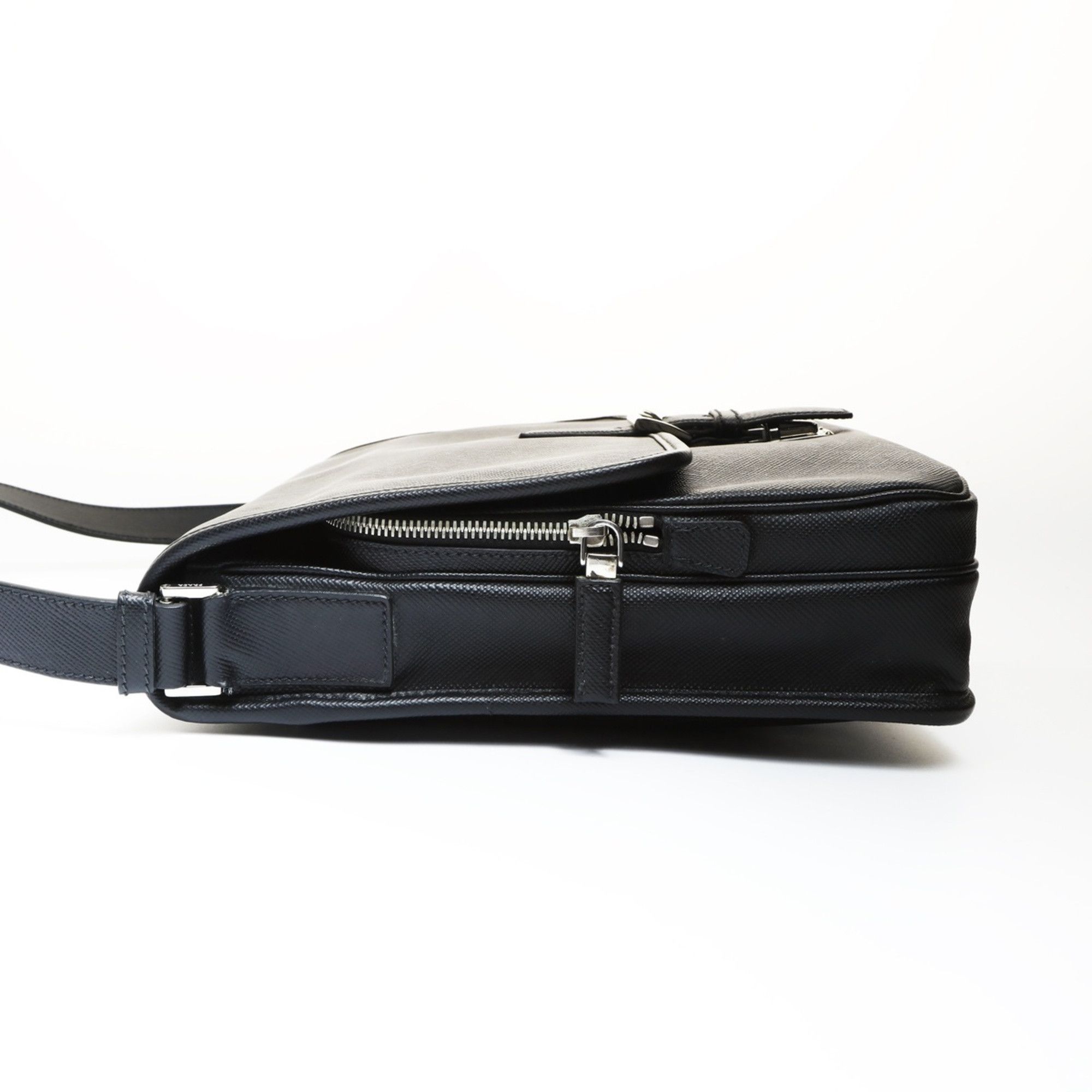 Prada Prada Saffiano Leather Shoulder Bag, Black, WS27002 Size ONE SIZE - 3 Thumbnail