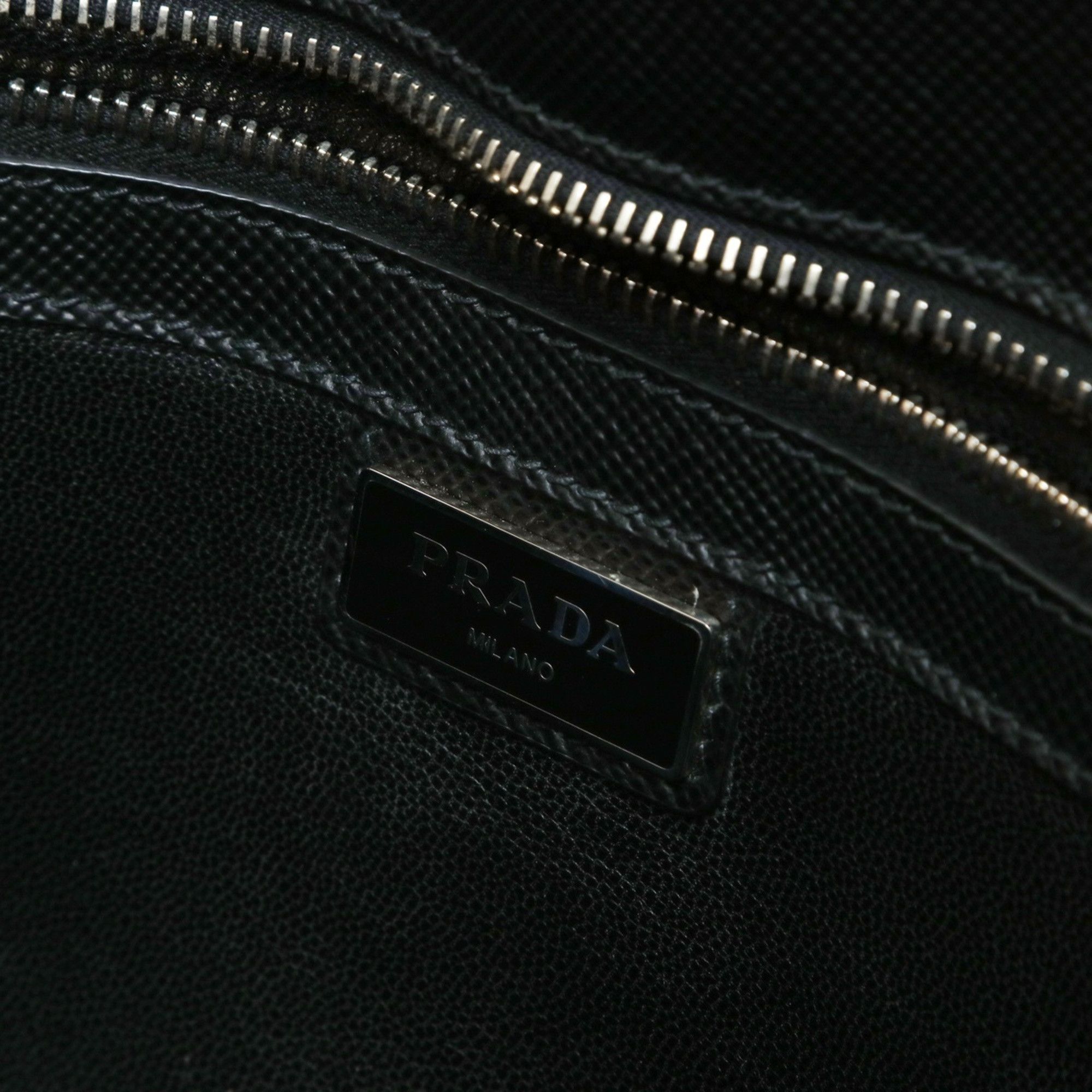 Prada Prada Saffiano Leather Shoulder Bag, Black, WS27002 Size ONE SIZE - 11 Thumbnail