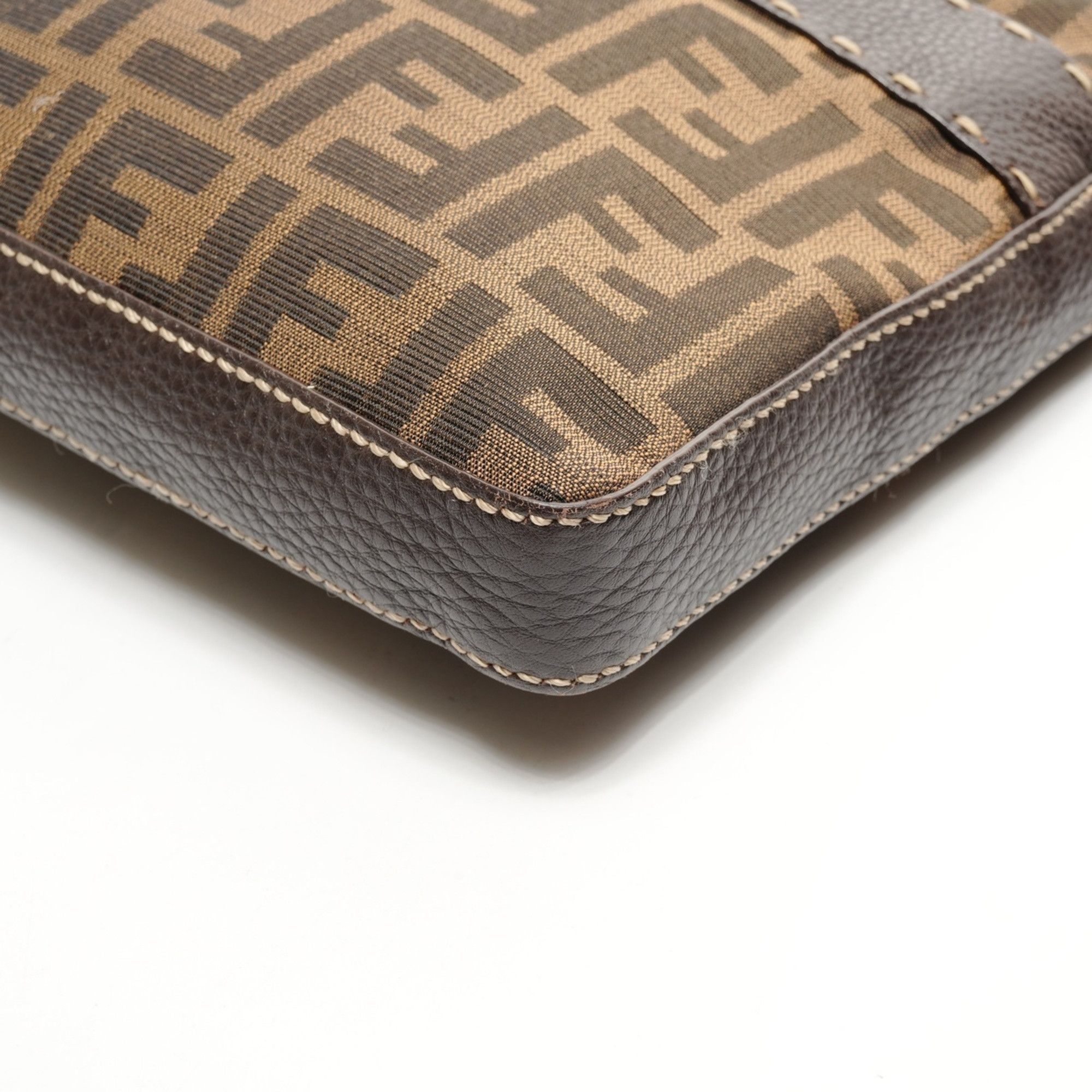 Fendi Fendi Zucca Canvas Shoulder Bag, Brown, WS25916 Size ONE SIZE - 6 Thumbnail