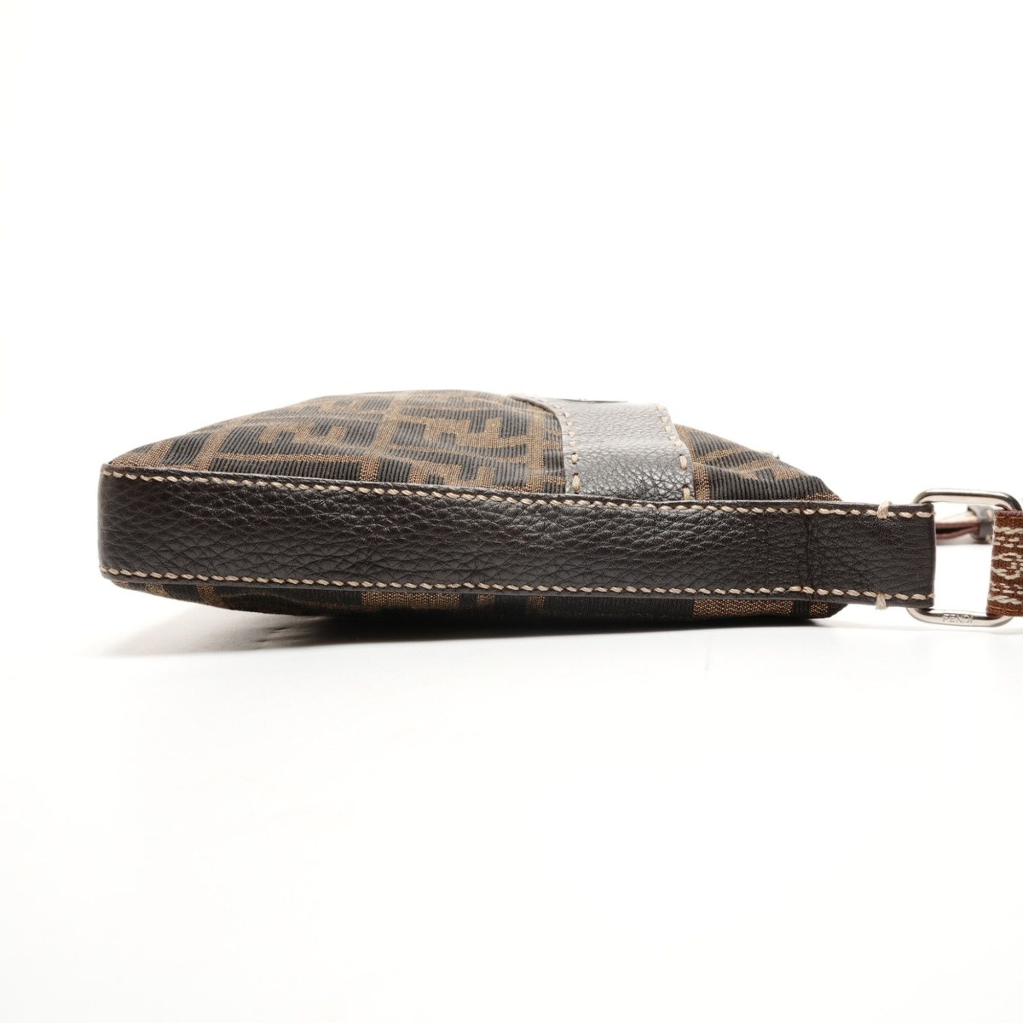 Fendi Fendi Zucca Canvas Shoulder Bag, Brown, WS25916 Size ONE SIZE - 4 Thumbnail