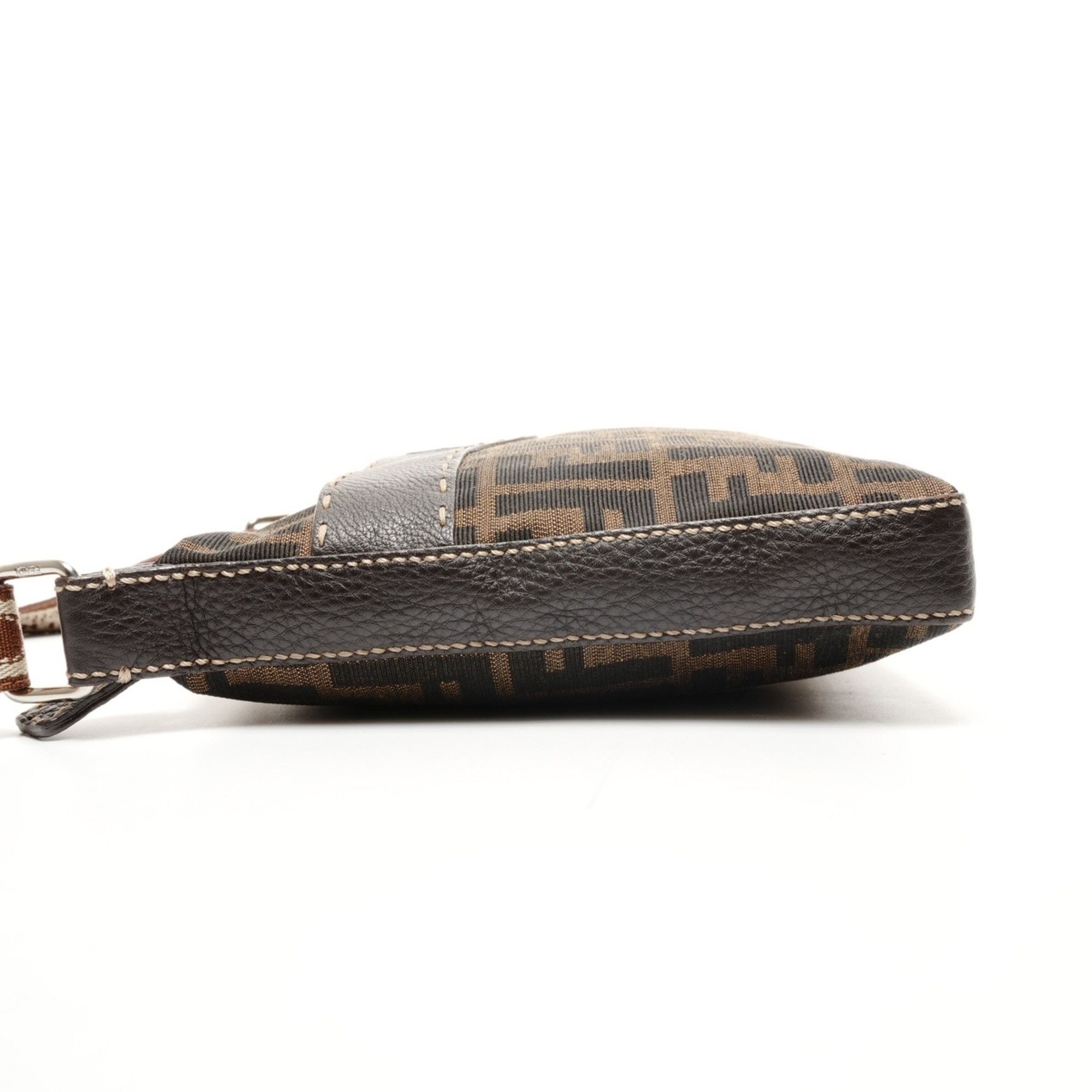 Fendi Fendi Zucca Canvas Shoulder Bag, Brown, WS25916 Size ONE SIZE - 3 Thumbnail
