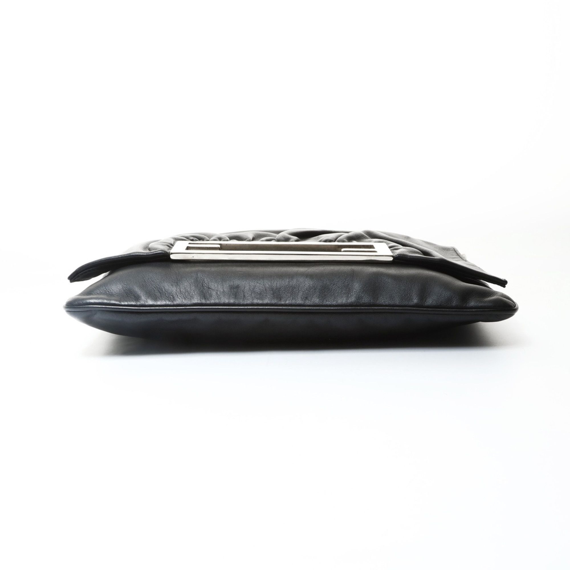 Fendi FENDI Bucket 2-way Leather Clutch Shoulder Bag Black WS25744 Size ONE SIZE - 7 Thumbnail