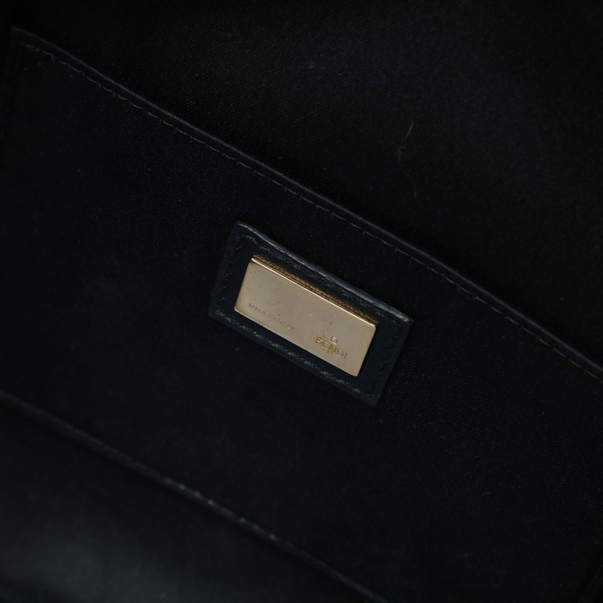 Fendi FENDI Bucket 2-way Leather Clutch Shoulder Bag Black WS25744 Size ONE SIZE - 10 Thumbnail