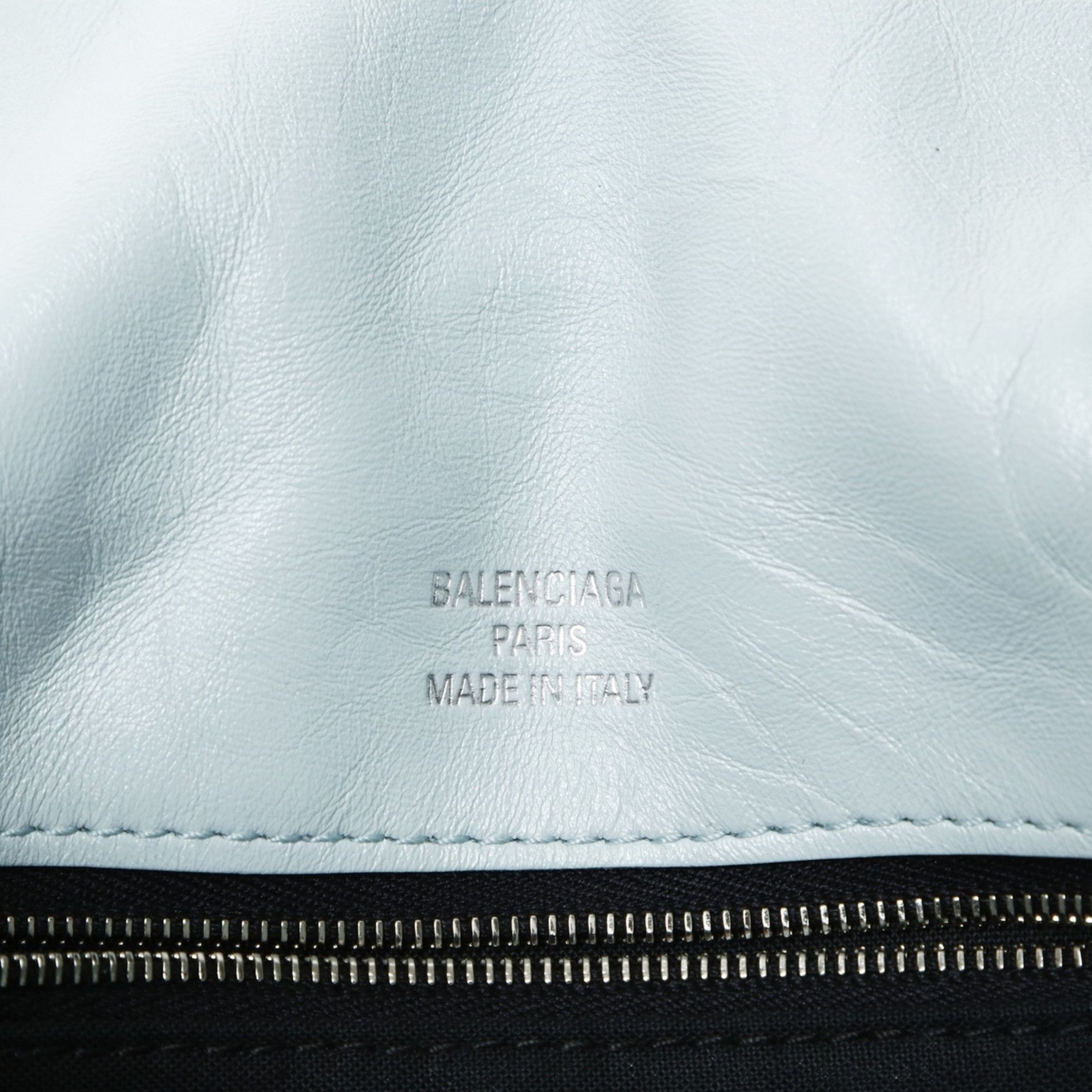 Balenciaga Balenciaga Monaco Leather One-Shoulder Bag, Light Blue, 787896, WS25975 Size ONE SIZE - 10 Thumbnail